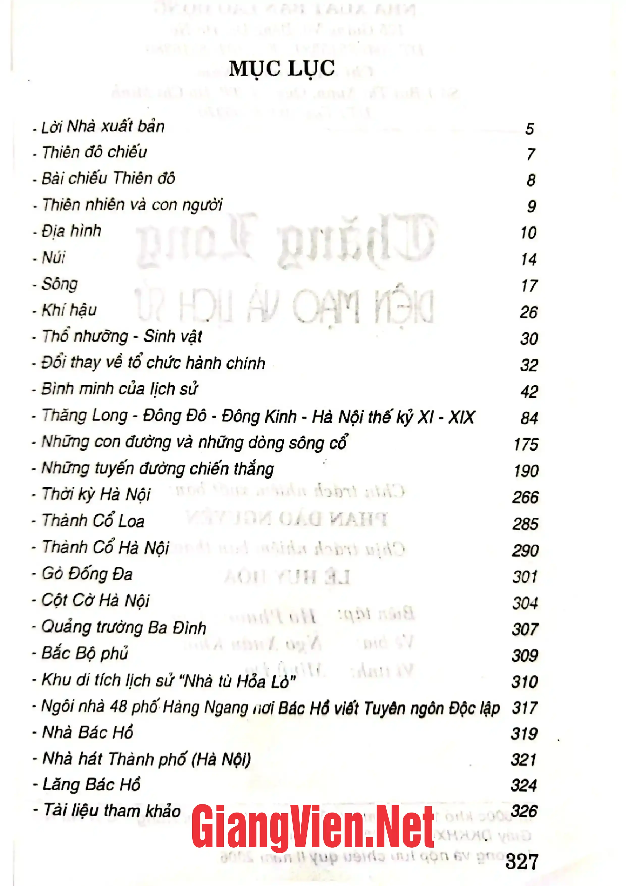 Trang bìa chính thức sách Thăng Long diện mạo và lịch sử