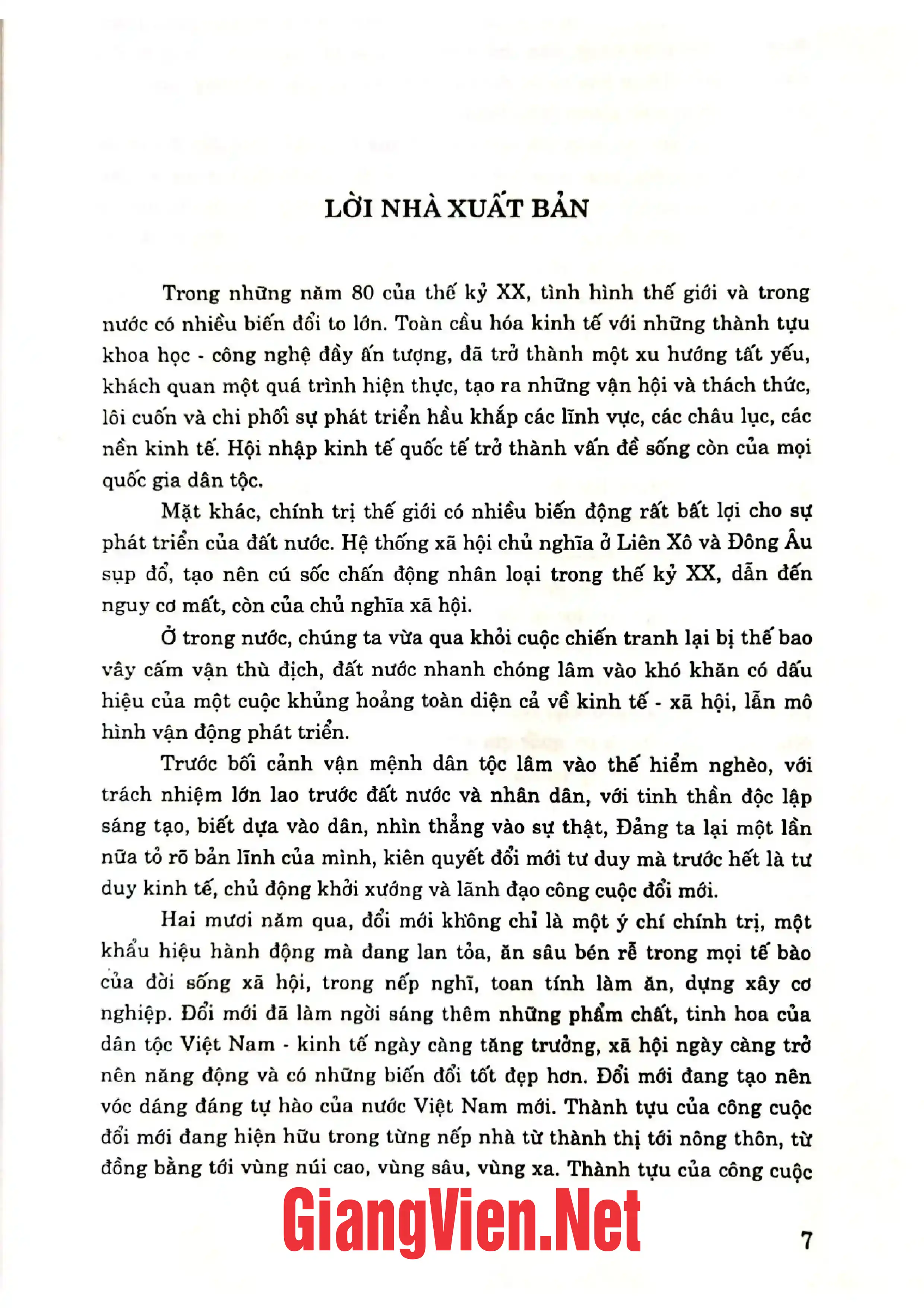 Mục lục chi tiết trang 2 sách Quá trình đổi mới tư duy lý luận của Đảng từ 1986 đến nay