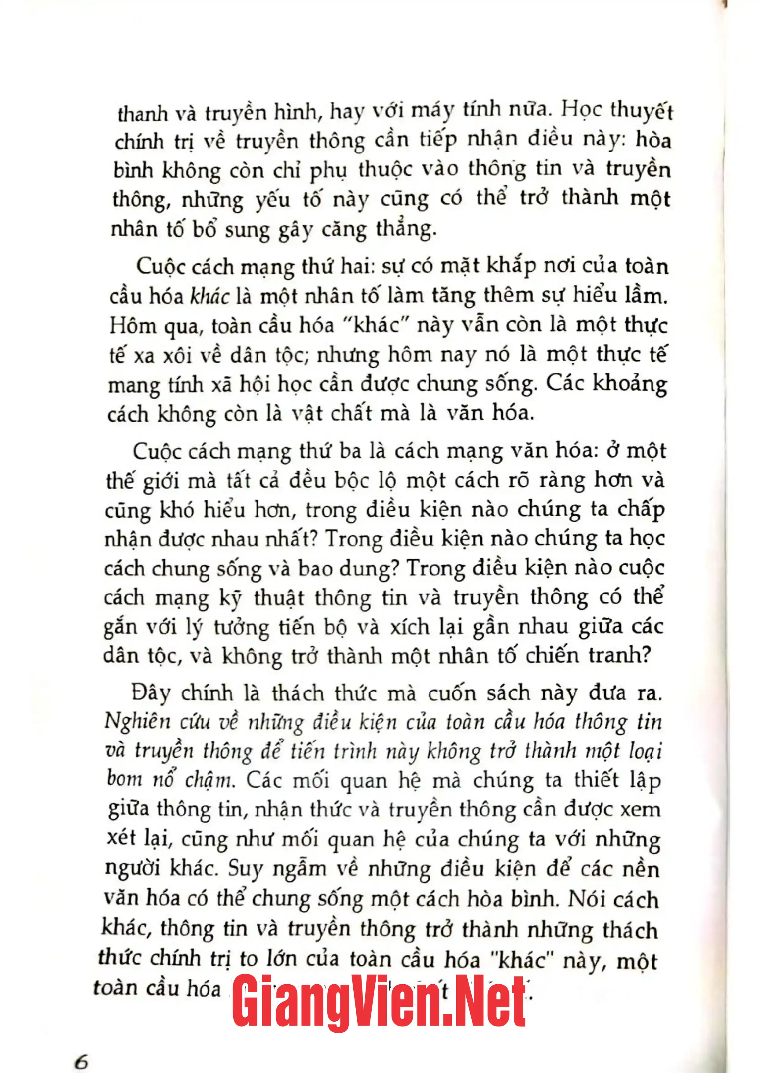 Mục lục chi tiết trang 3 sách Toàn cầu hóa văn hóa