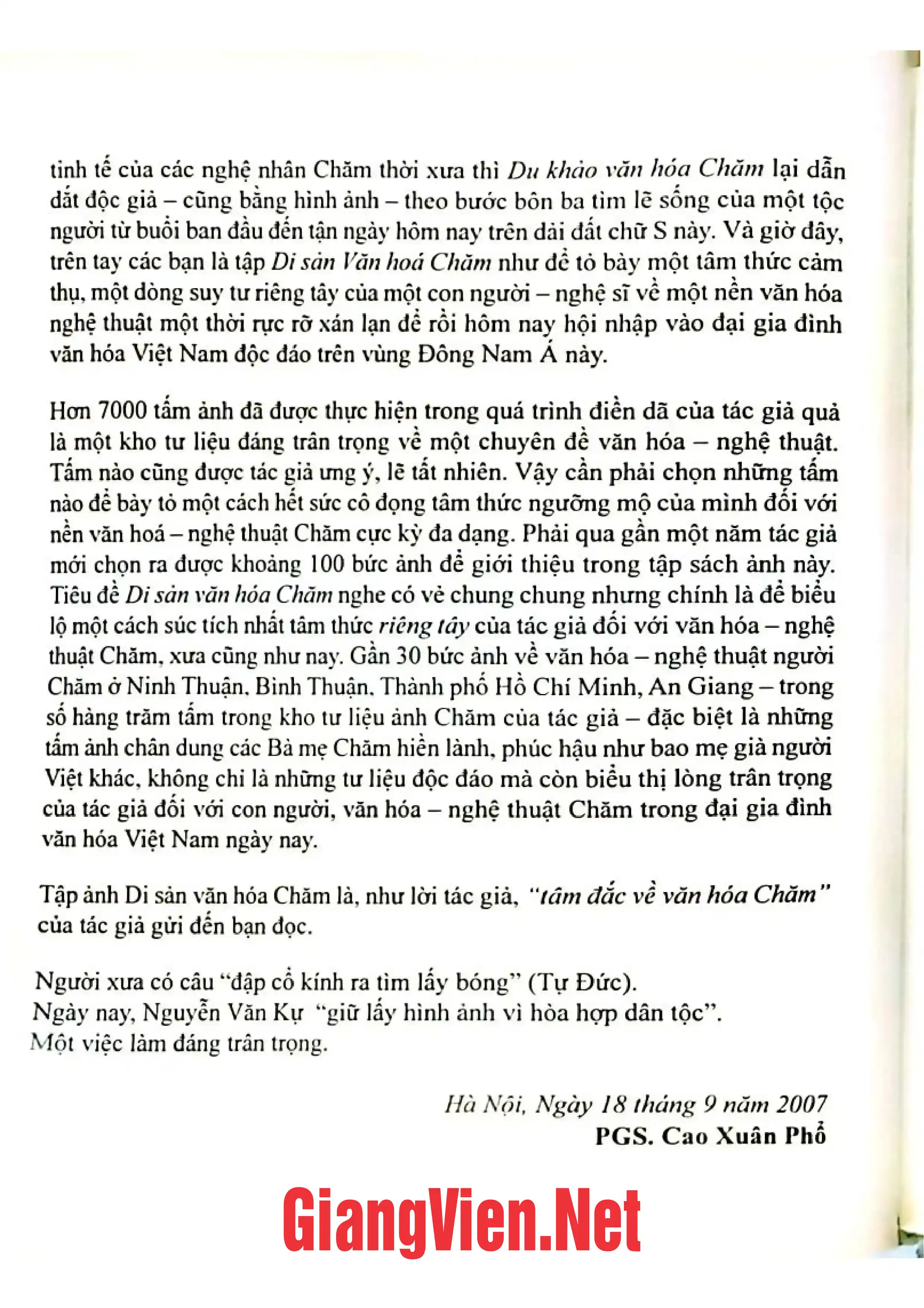 Ảnh minh họa nội dung cuốn sách: Di sản văn hóa Chăm