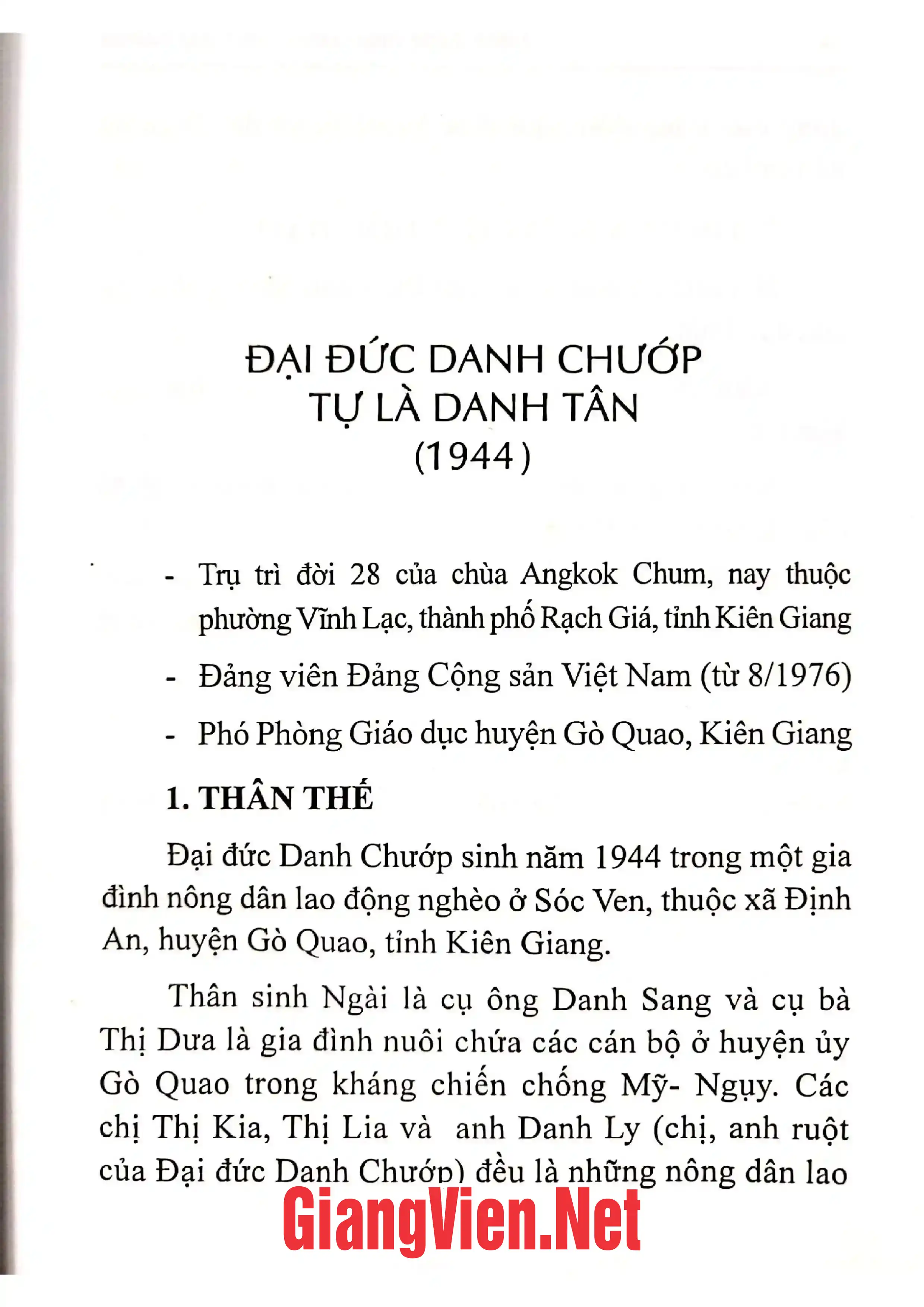 Mục lục chi tiết trang 2 sách Danh tăng Phật giáo Nam Tông Khmer
