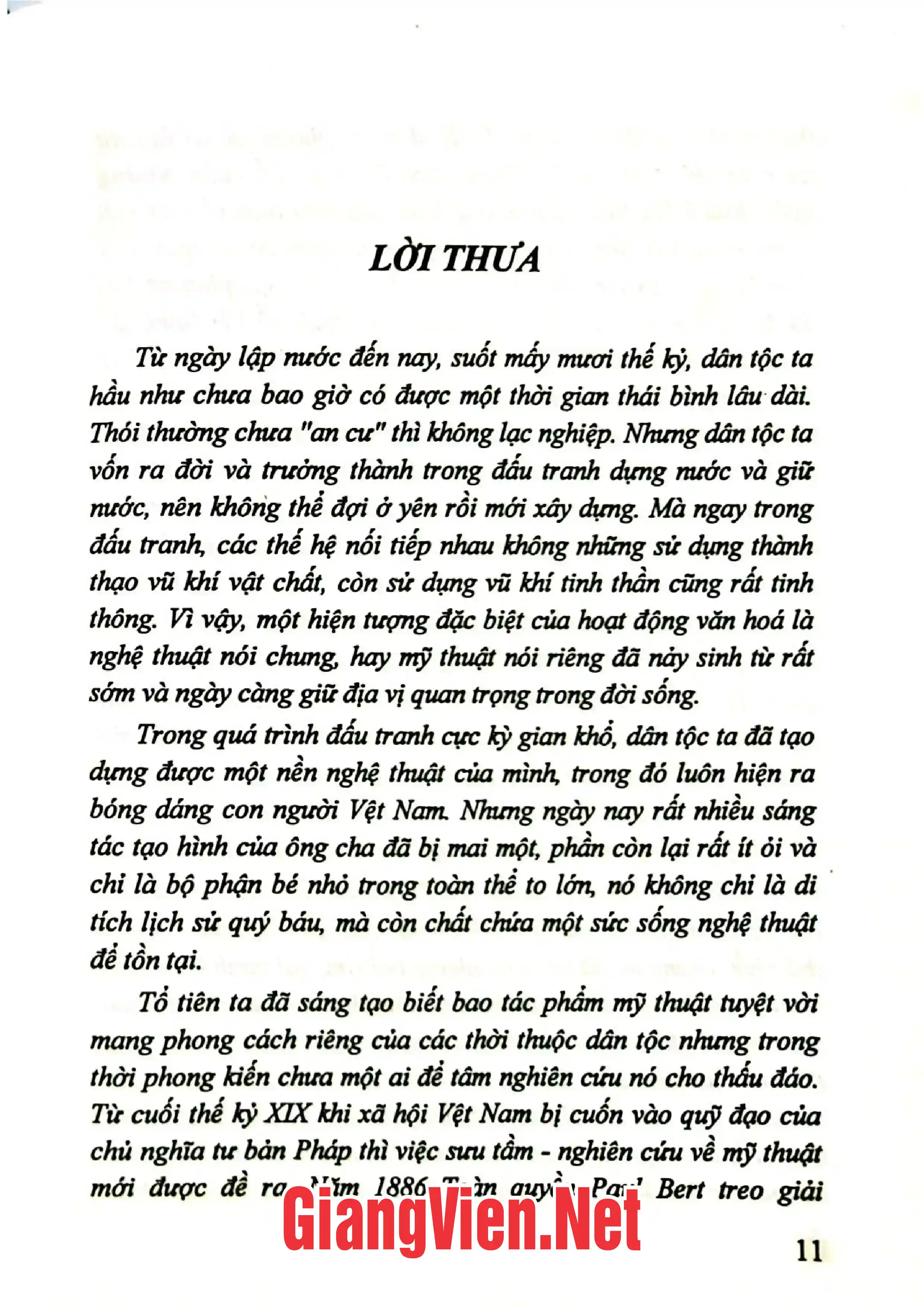 Nội dung trang phụ bản giới thiệu sách Mỹ thuật Lý Trần, mỹ thuật Phật giáo