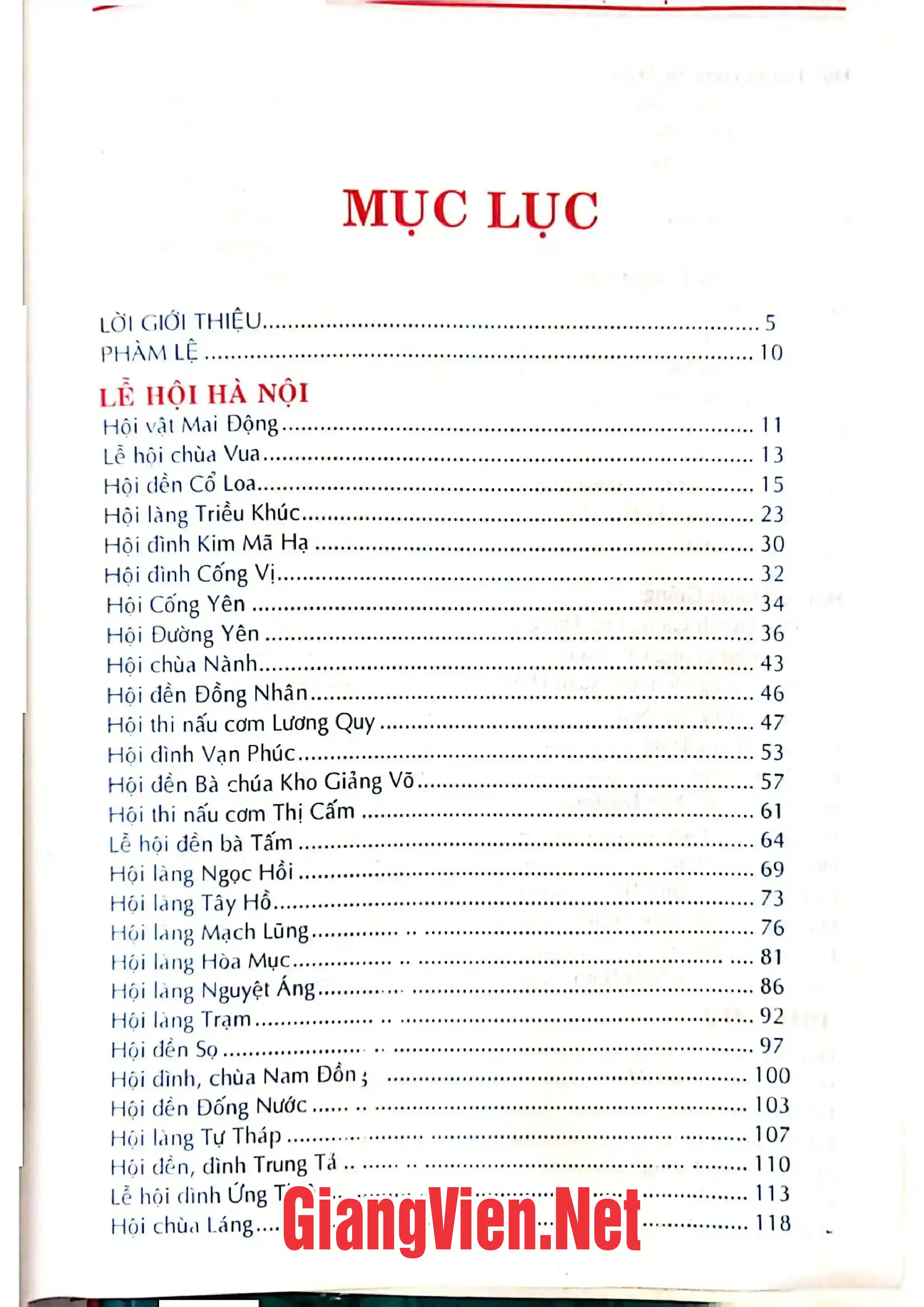 Trang bìa chính thức sách Lễ hội Việt Nam