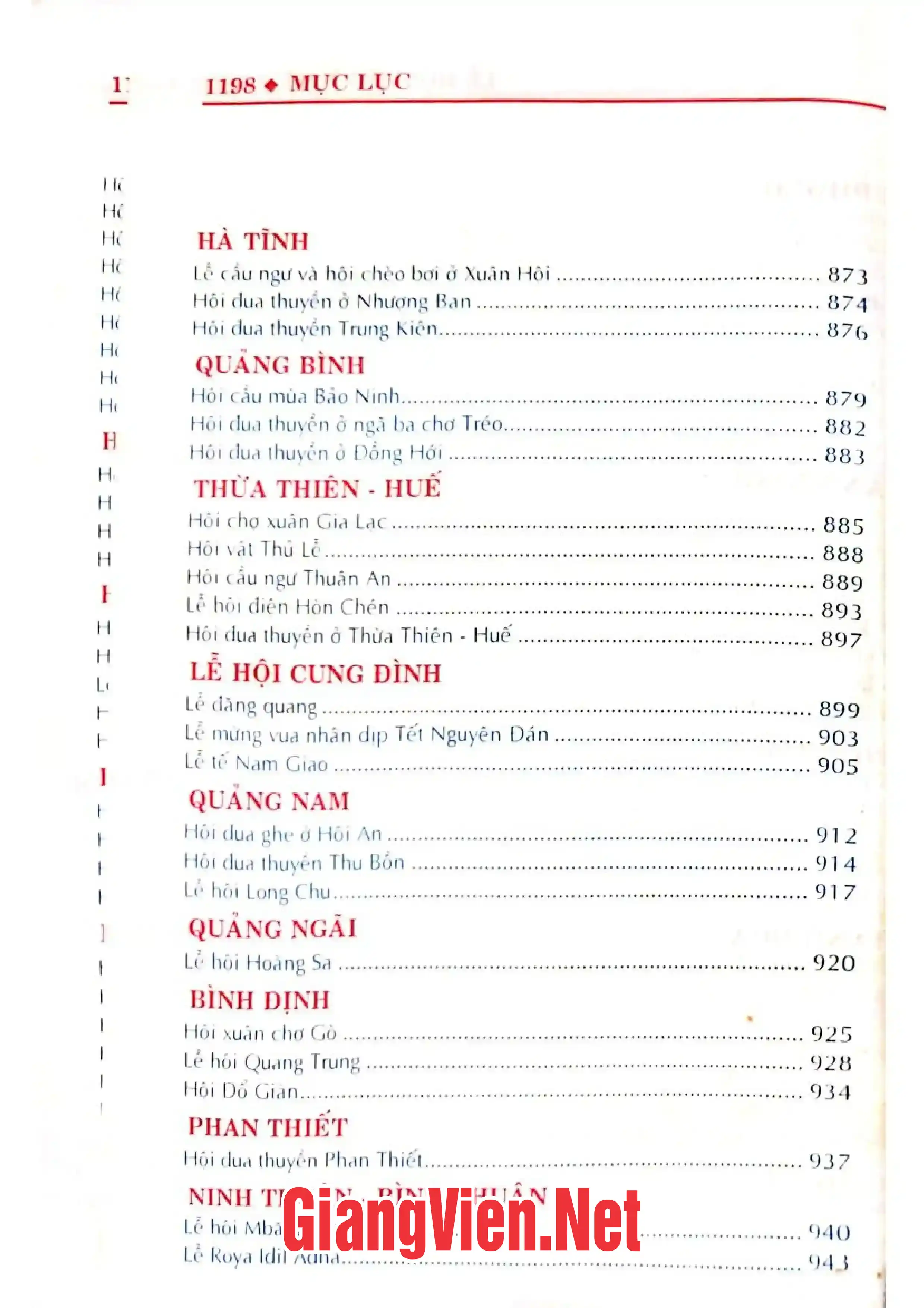 Nội dung mục lục và hình ảnh sách Lễ hội Việt Nam - Trang 7