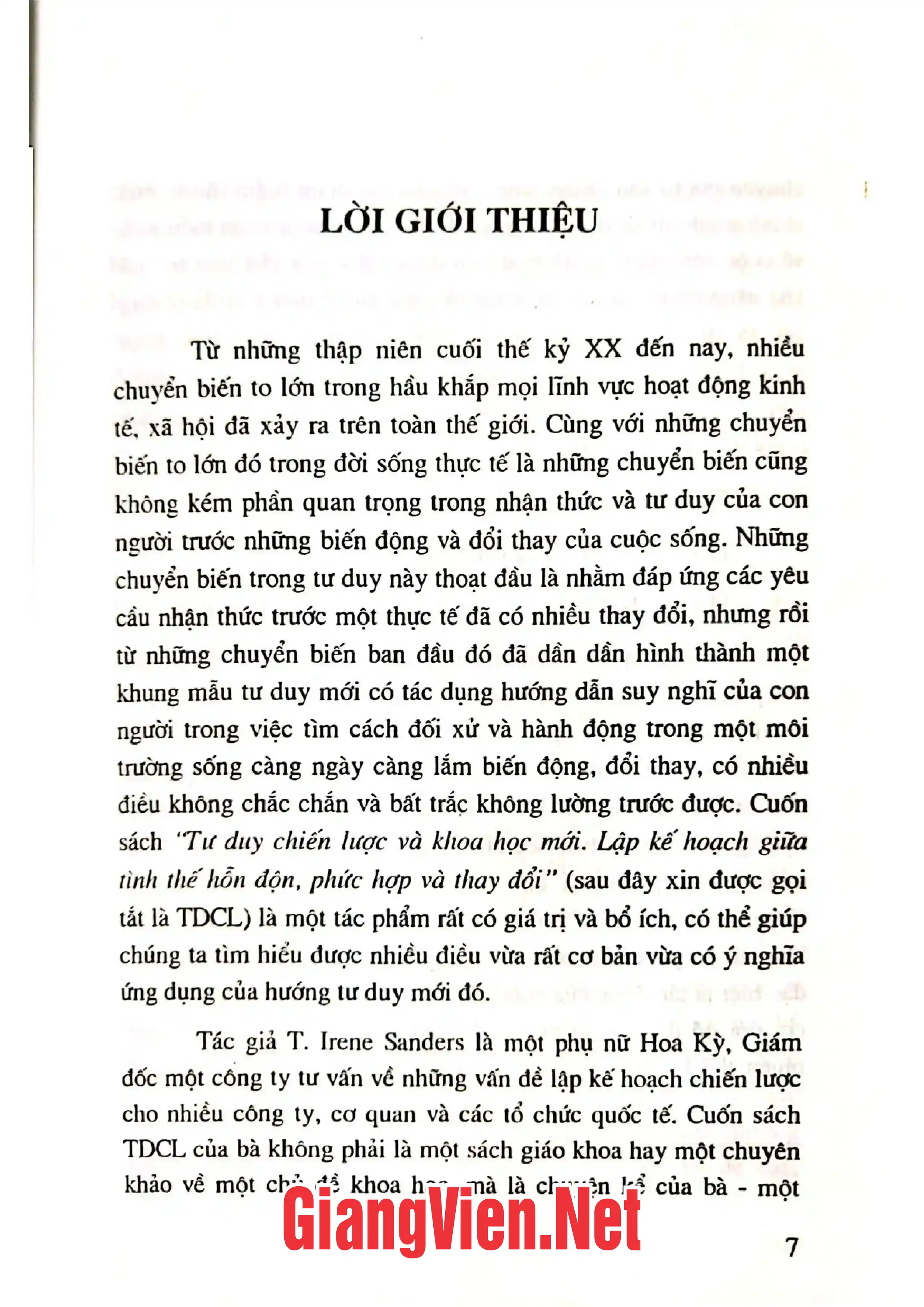 Mục lục chi tiết trang 1 sách Tư duy chiến lược và khoa học mới, Lập kế hoạch giữa tình thế hỗn hợp, phức hợp và thay thế