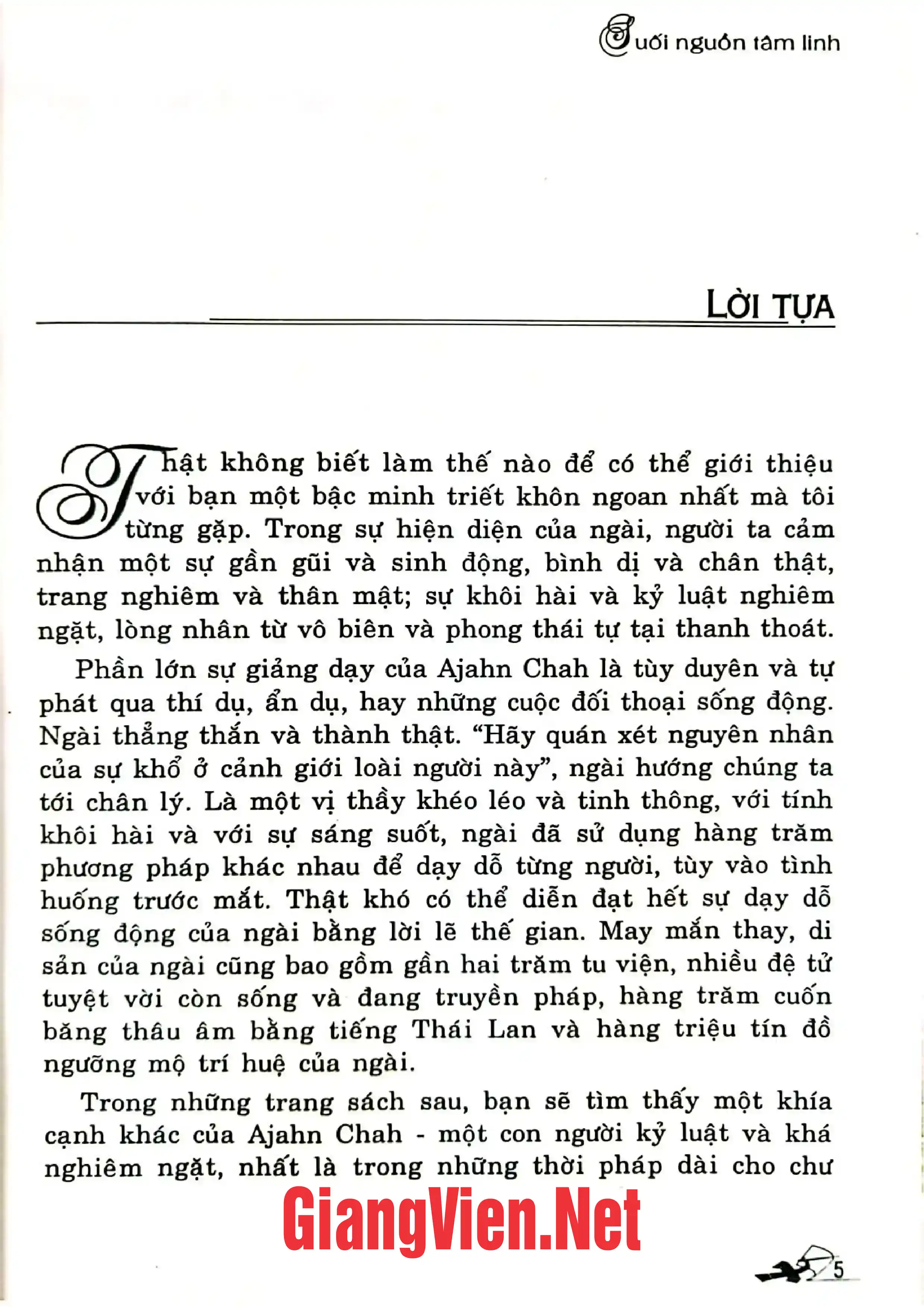 Ảnh minh họa nội dung cuốn sách: Suối nguồn tâm linh