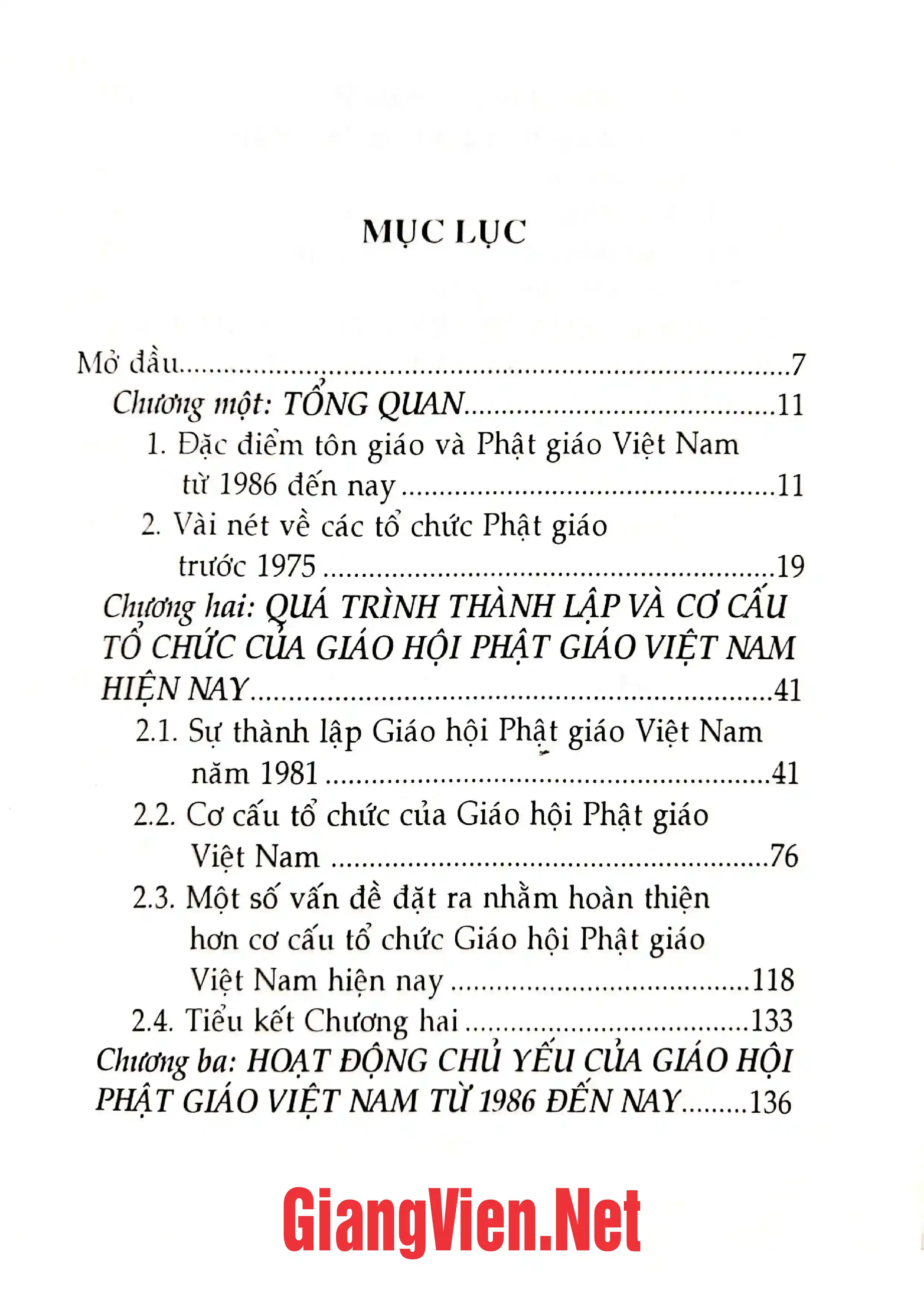 Ảnh minh họa nội dung cuốn sách: Giáo hội Phật giáo Việt Nam từ 1986 đến nay