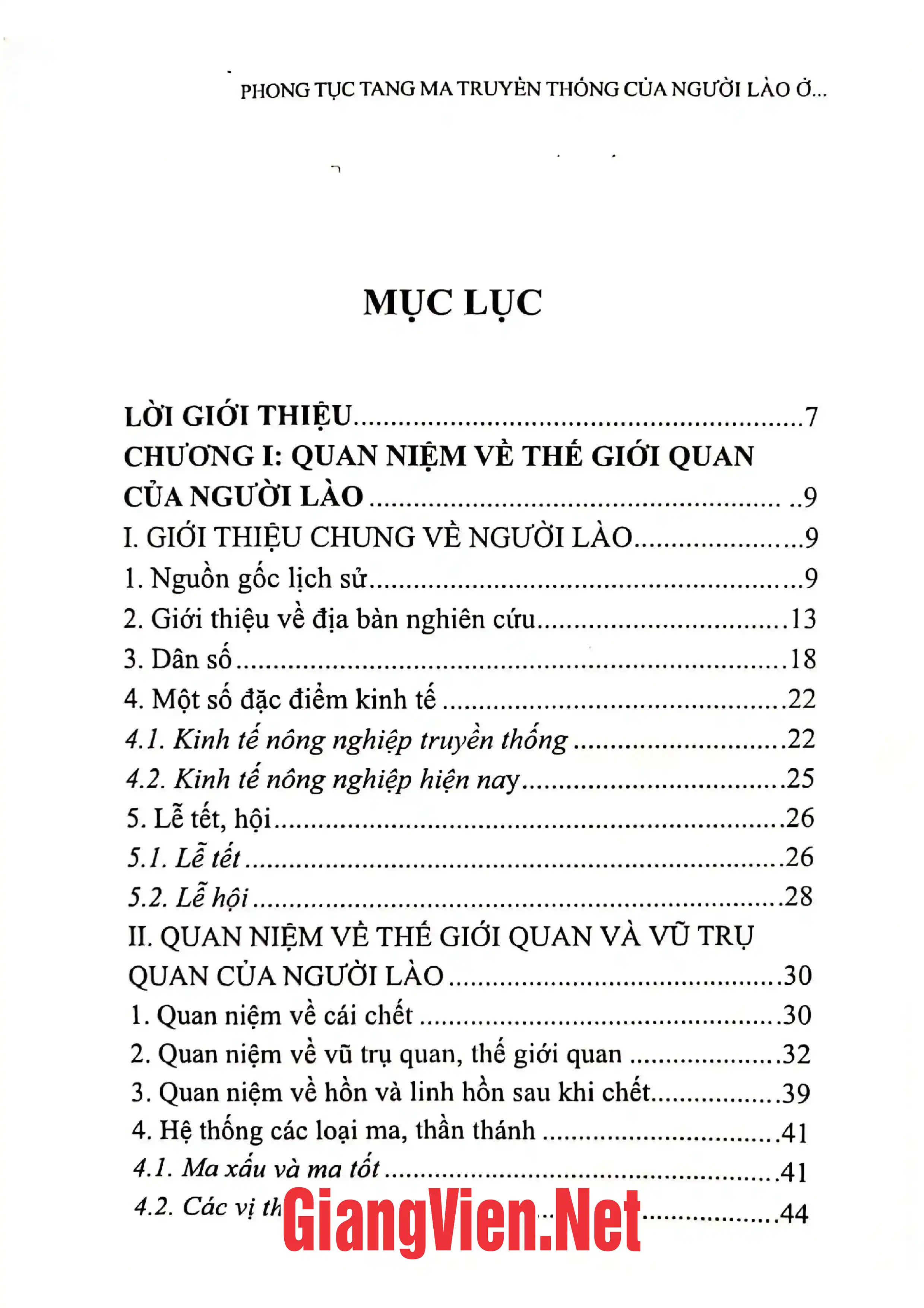 Trang bìa chính thức sách Phong tục tang ma truyền thống của người Lào ở xã Mường Khoa huyện Tân Uyên tỉnh Lai Châu