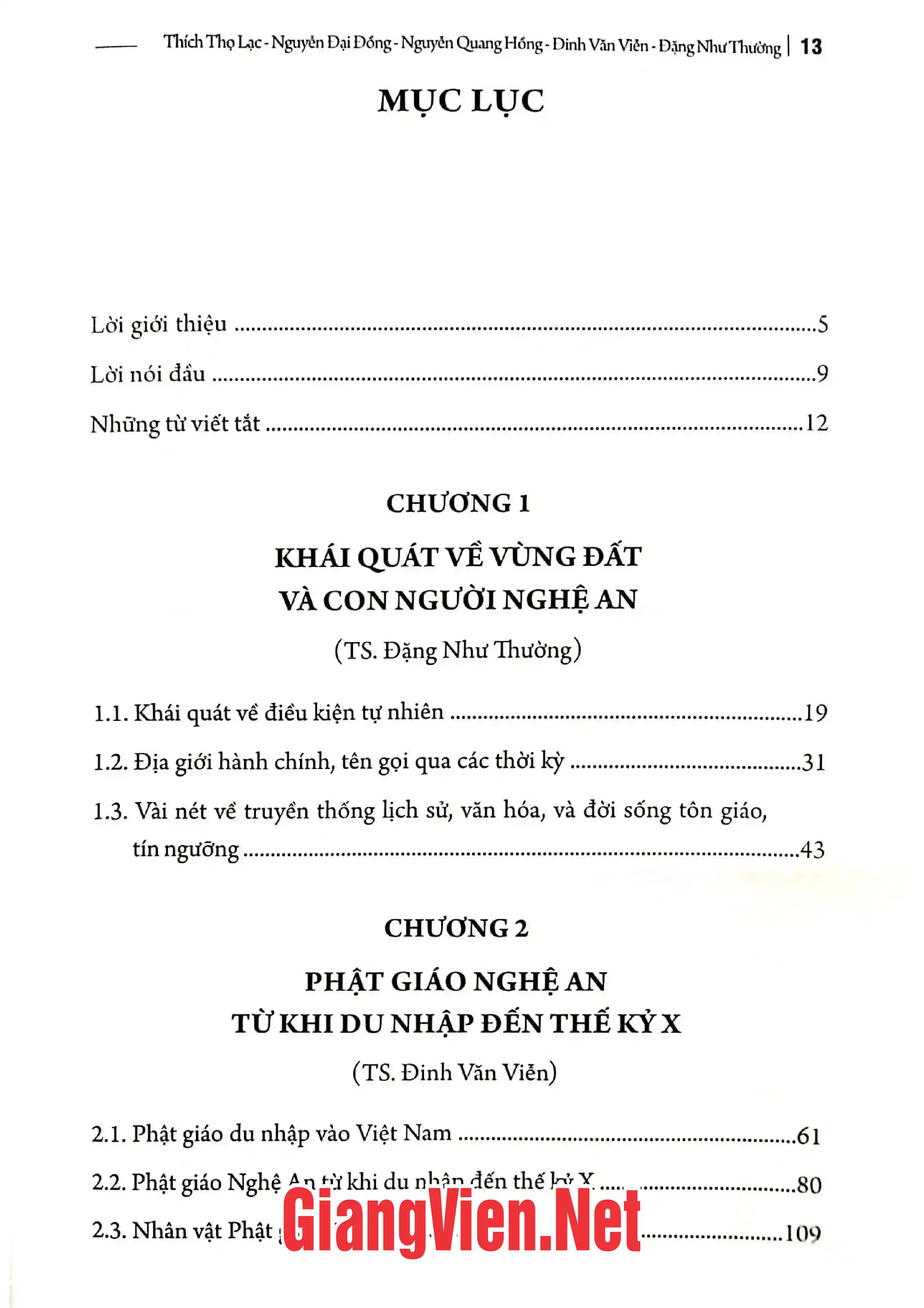 Ảnh minh họa nội dung cuốn sách: Lịch sử Phật giáo Nghệ An