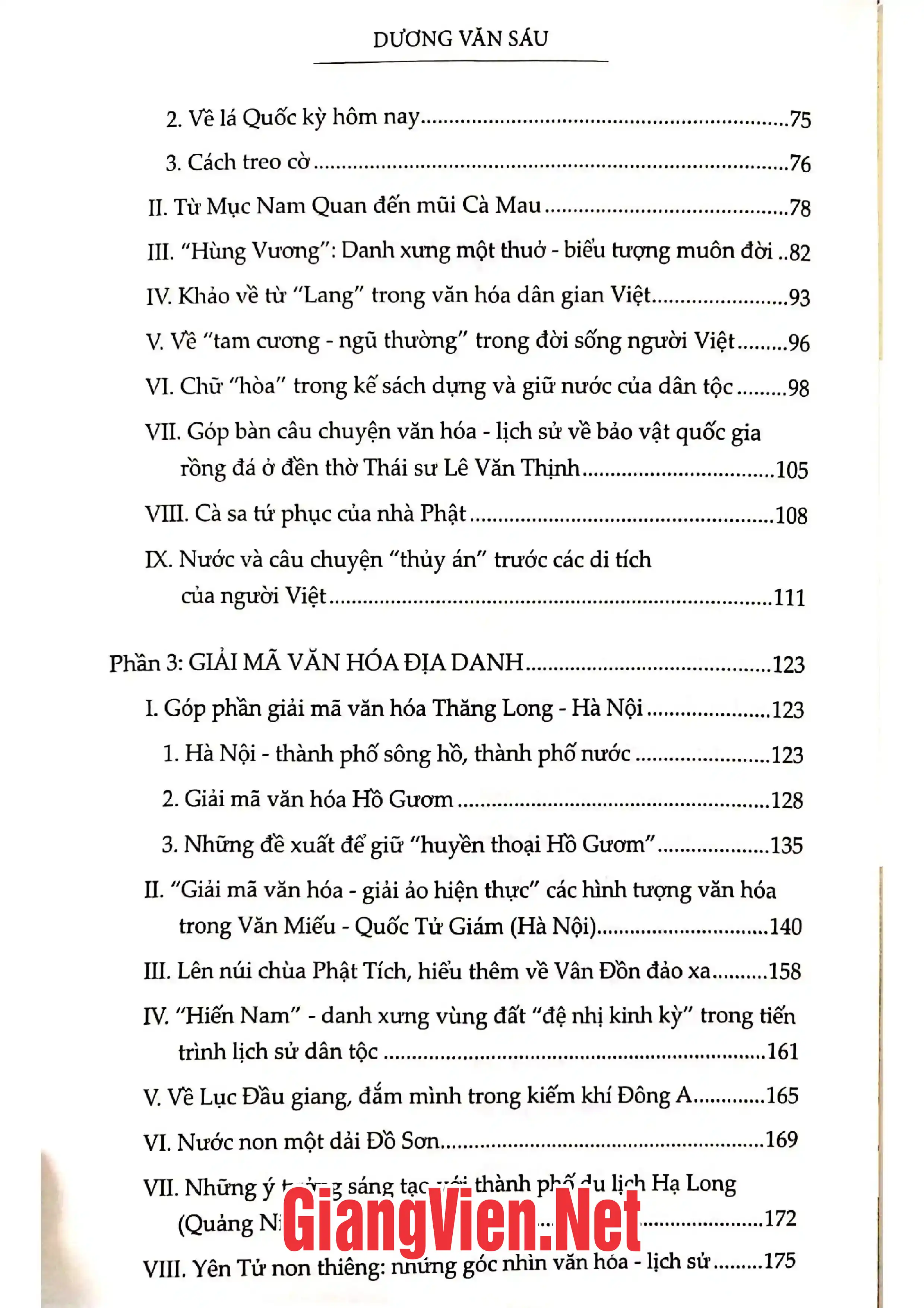 Mục lục chi tiết trang 1 sách Giải mã văn hóa Việt