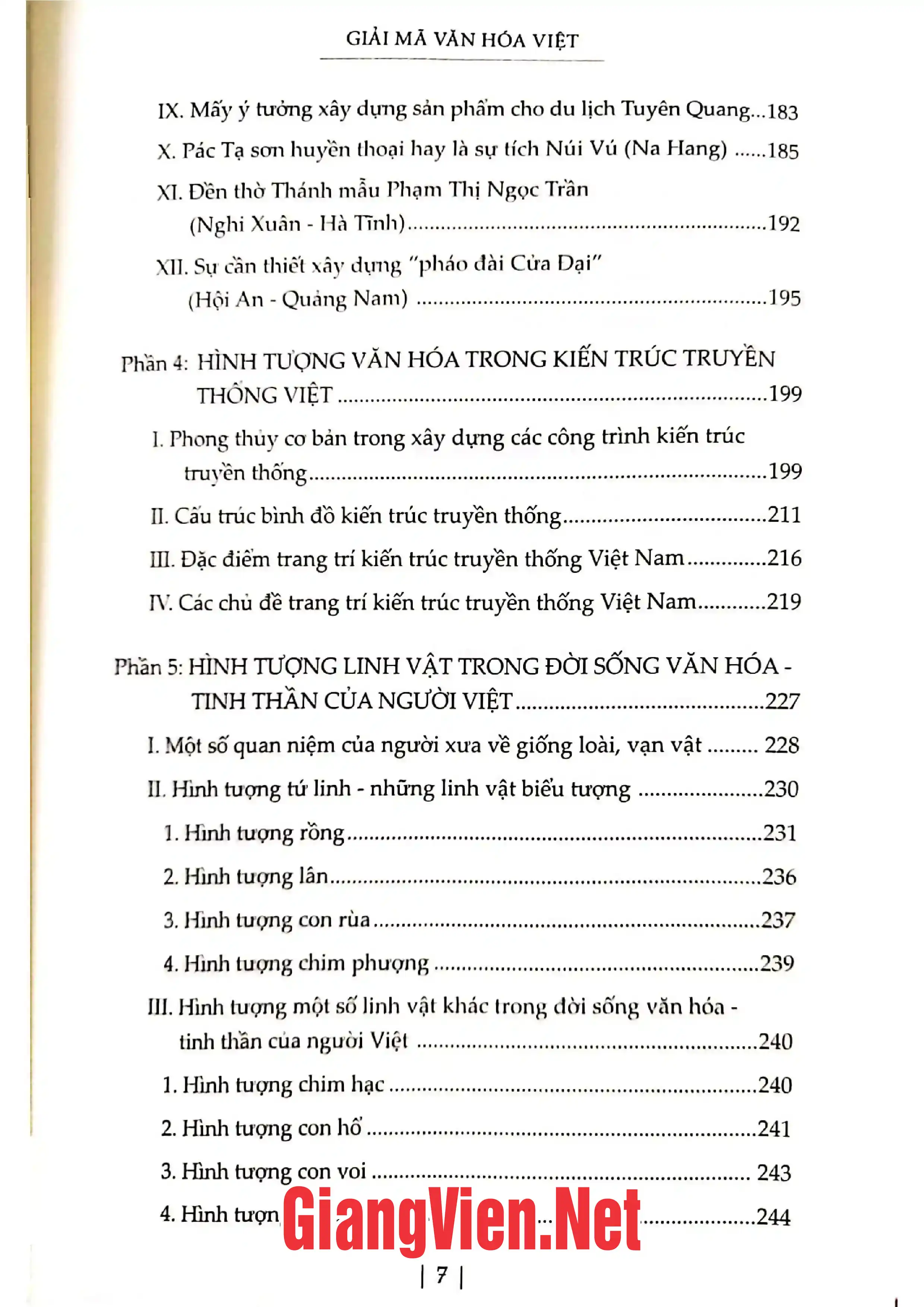 Mục lục chi tiết trang 2 sách Giải mã văn hóa Việt