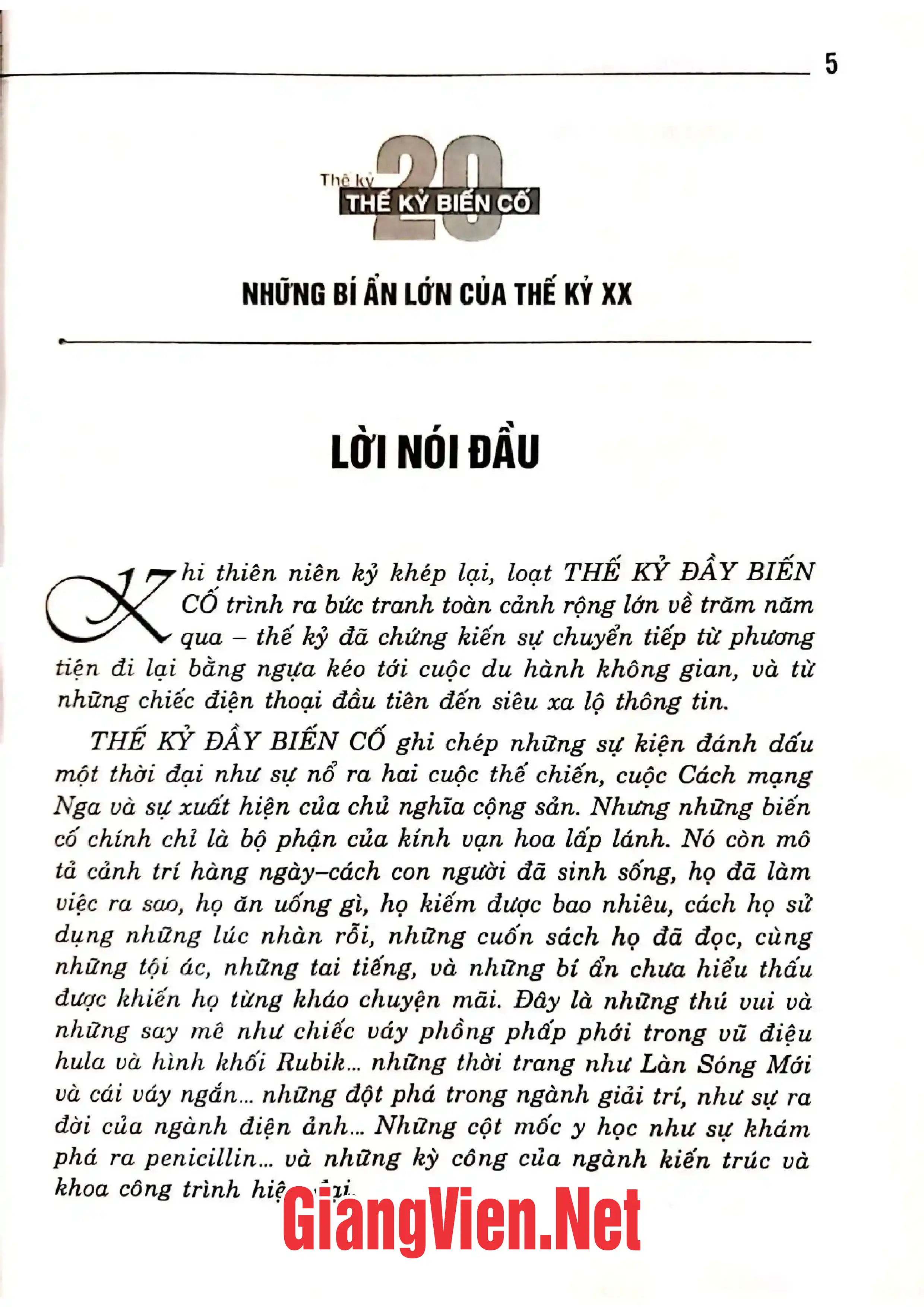 Mục lục chi tiết trang 1 sách Những bí ẩn lớn của thế kỷ 20