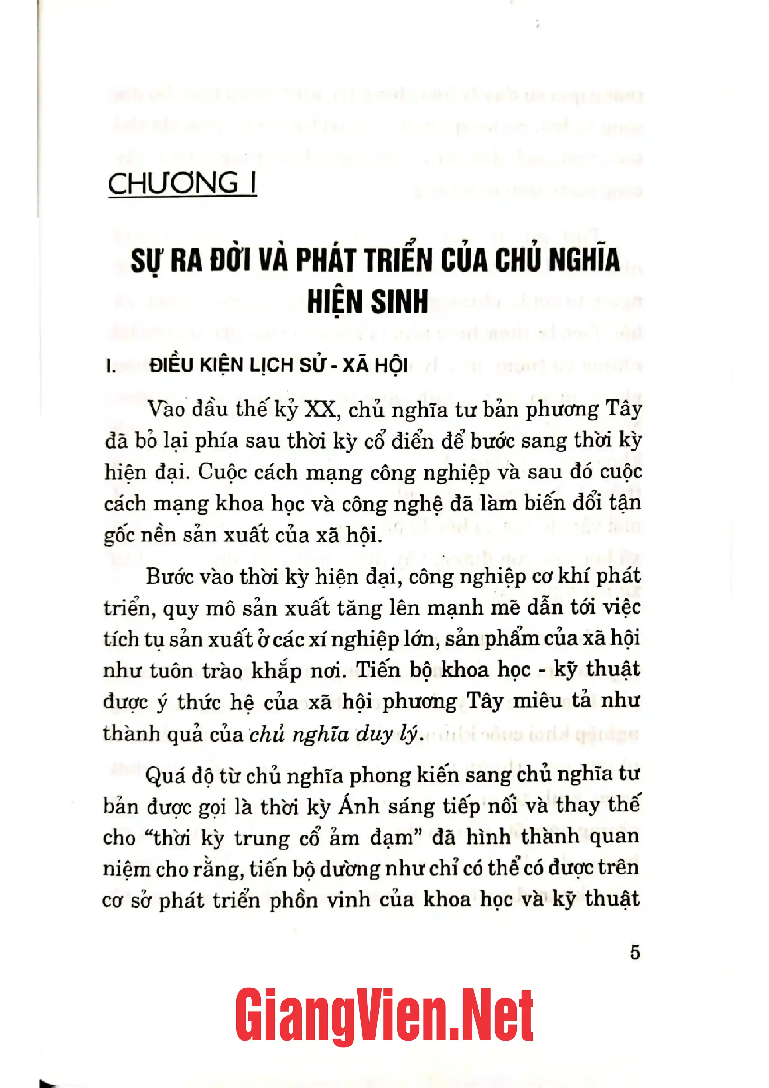 Mục lục chi tiết trang 1 sách Chủ nghĩa hiện sinh: Lịch sử, sự hiện diện ở Việt Nam