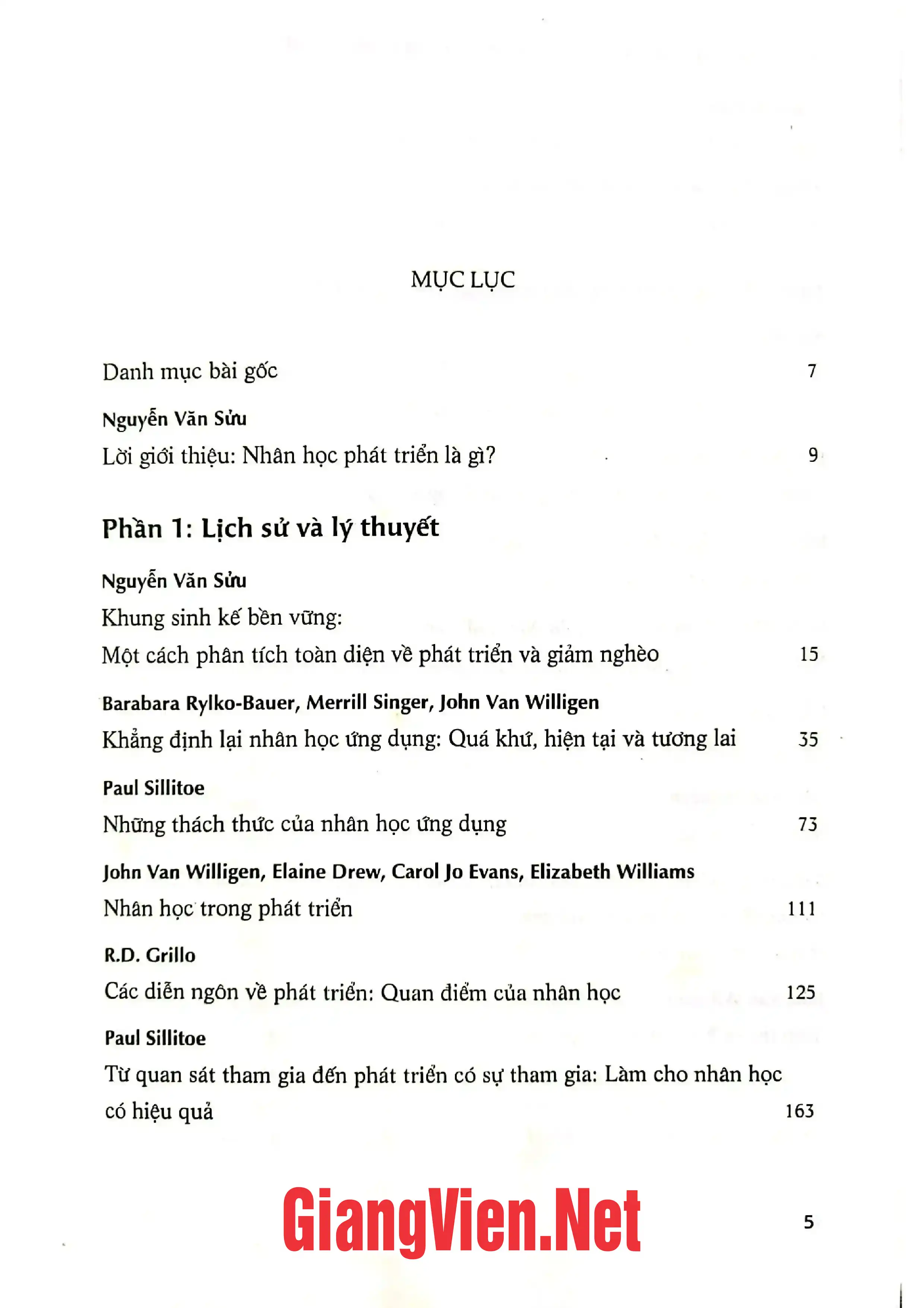 Ảnh minh họa nội dung cuốn sách: Nhân học phát triển: Lịch sử, lý thuyết và công cụ thực hành