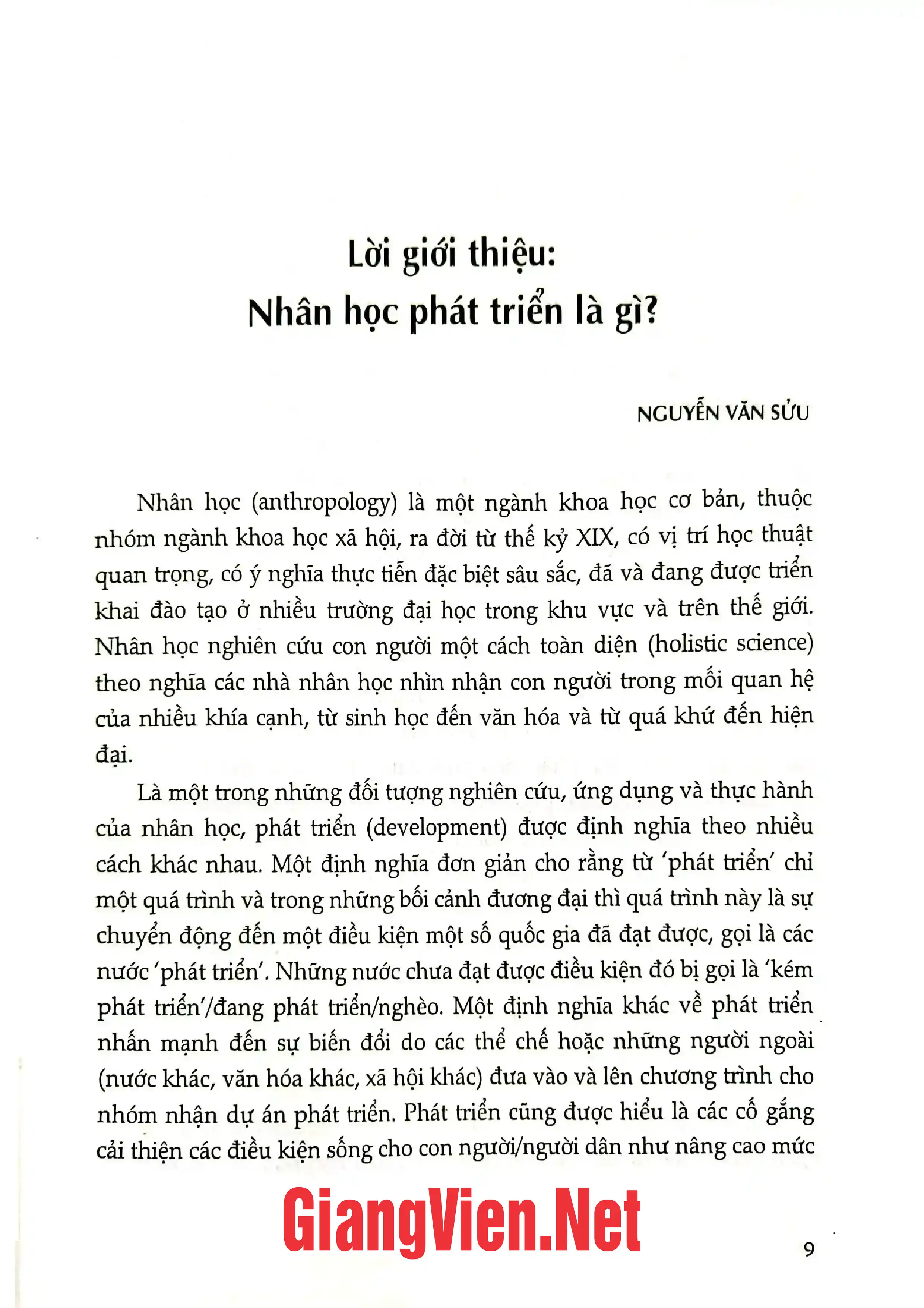 Ảnh minh họa nội dung cuốn sách: Nhân học phát triển: Lịch sử, lý thuyết và công cụ thực hành
