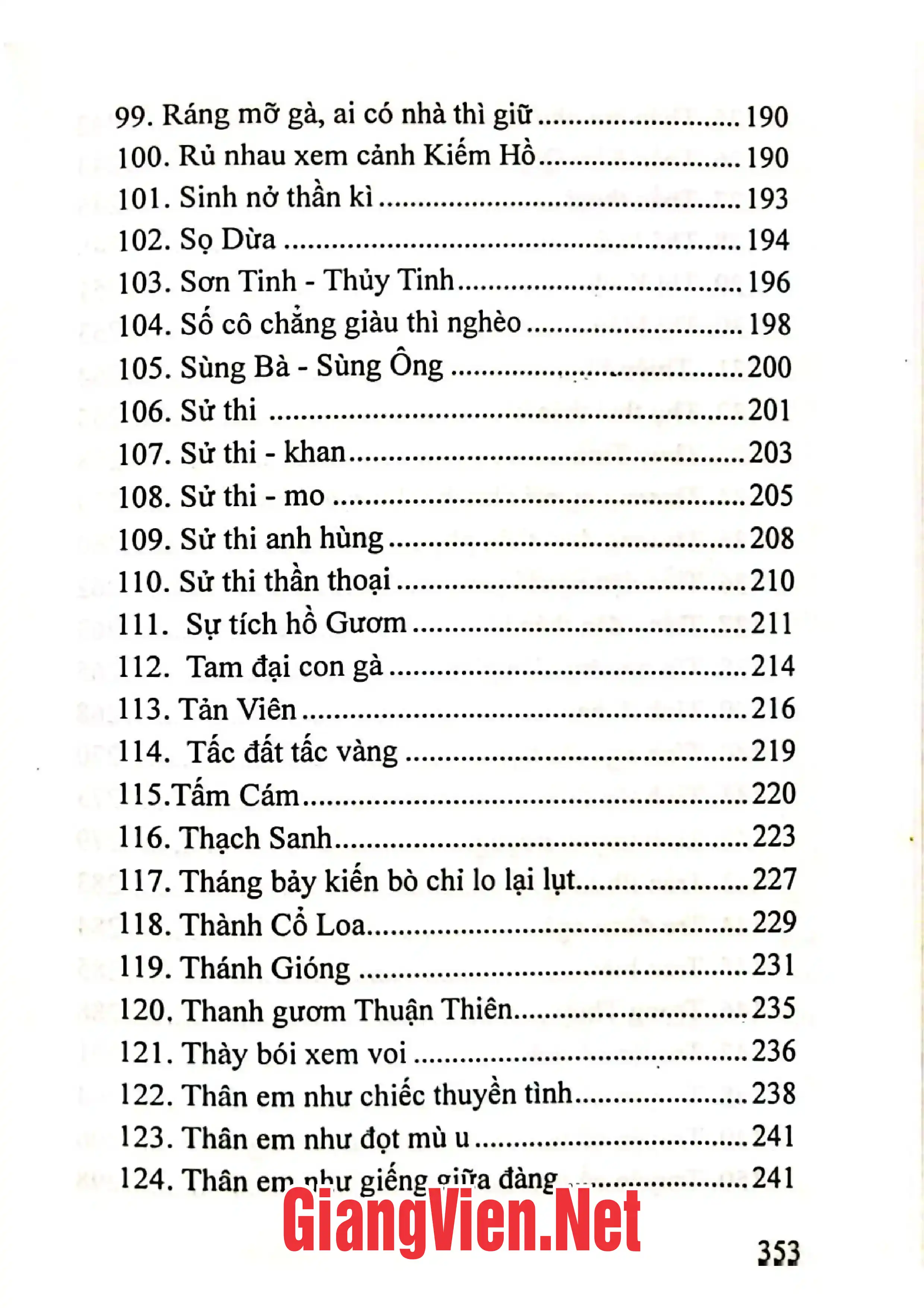 Nội dung trang phụ bản giới thiệu sách Từ điển văn học dân gian