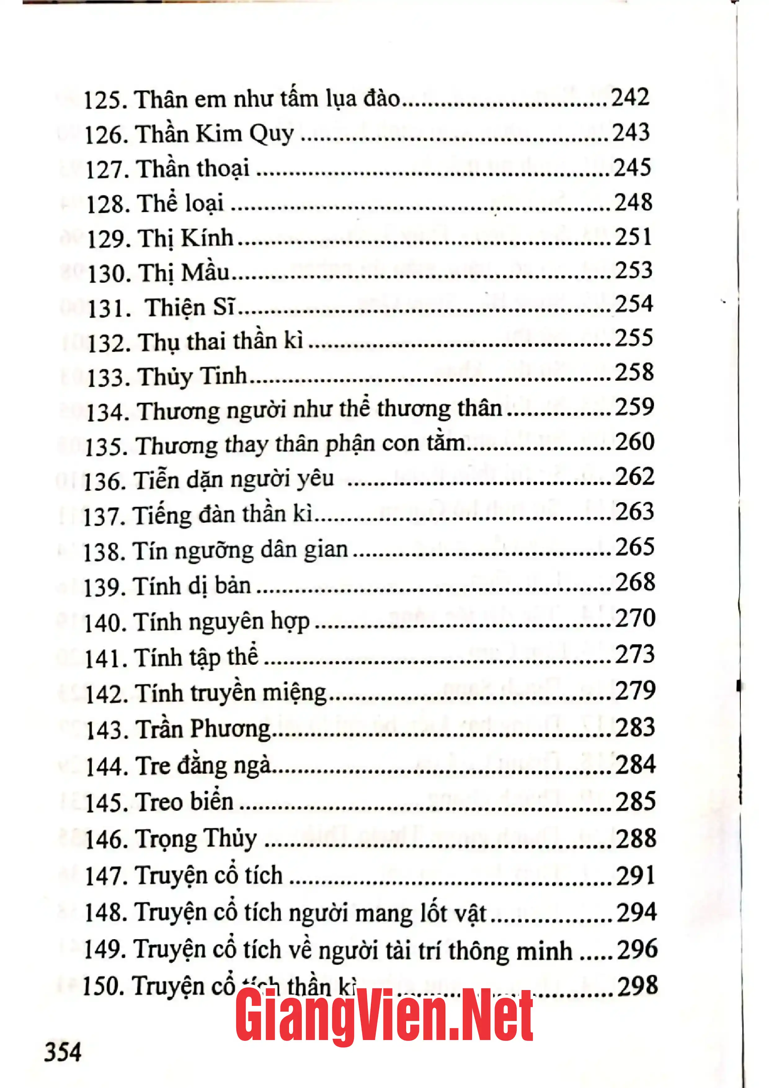Nội dung mục lục và hình ảnh sách Từ điển văn học dân gian - Trang 5
