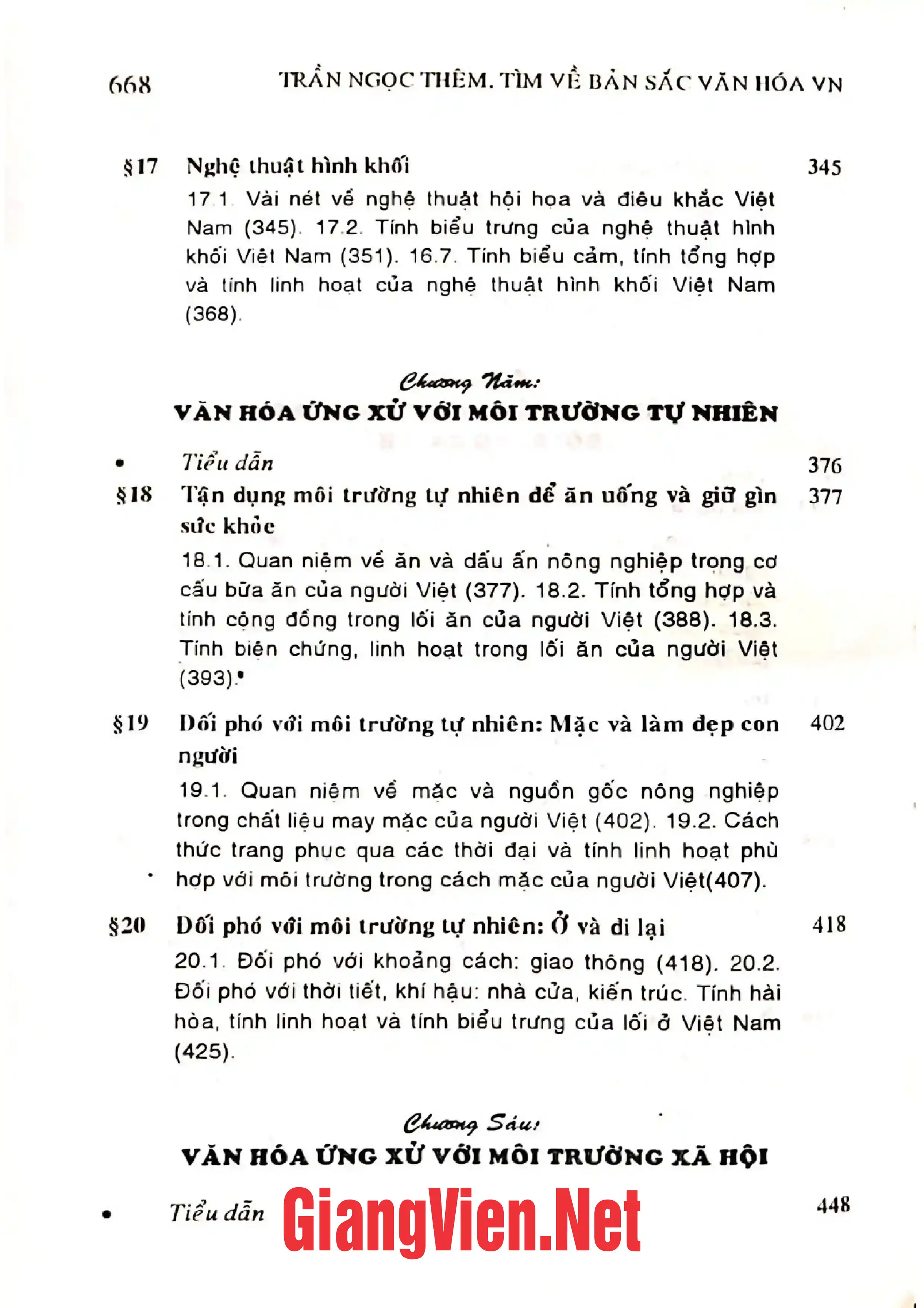 Nội dung trang phụ bản giới thiệu sách Tìm về bản sắc văn hoá Việt Nam, Cái nhìn hệ thống - loại hình