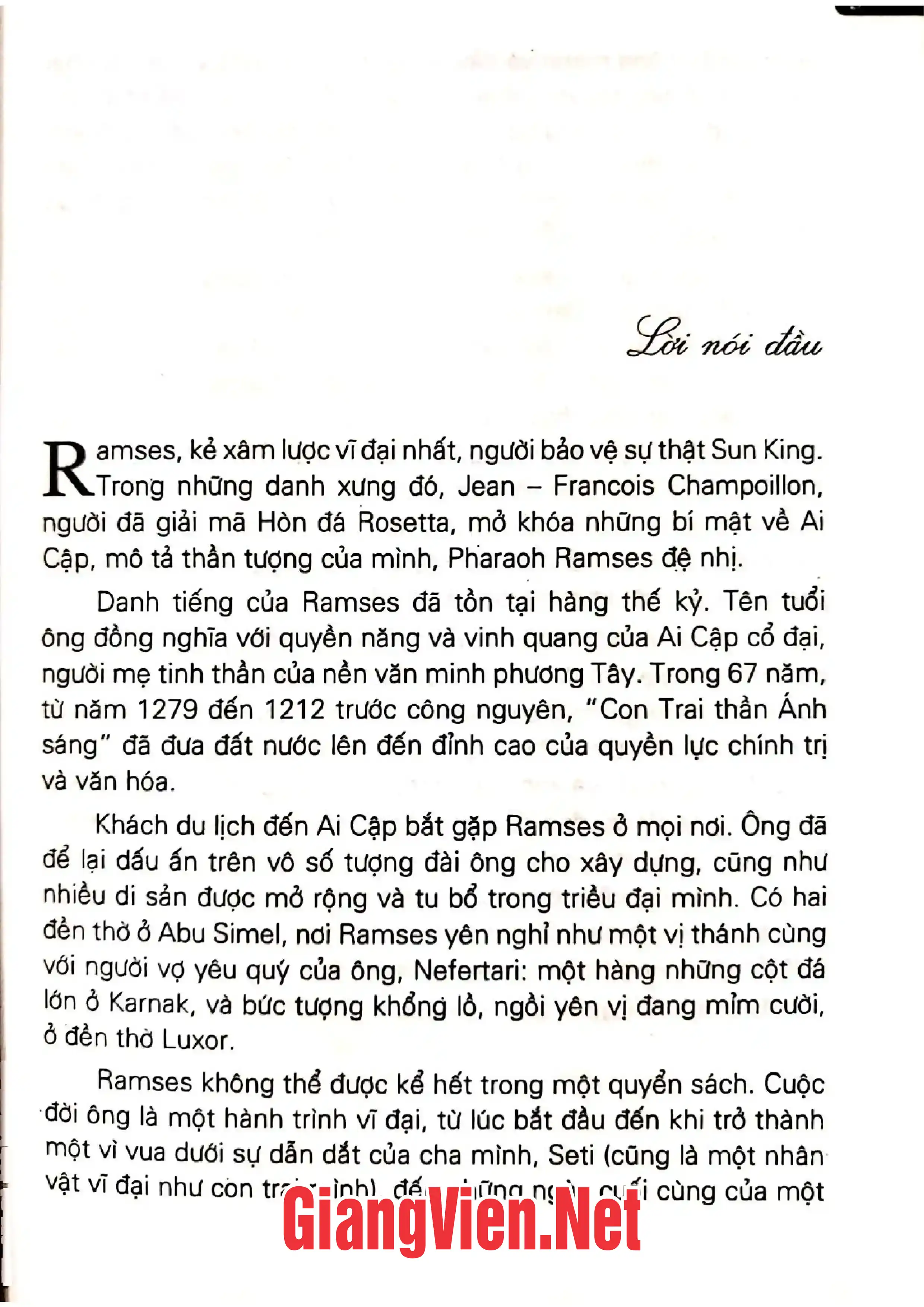 Trang bìa chính thức sách Ramses Hoàng đế minh triết Ai Cập