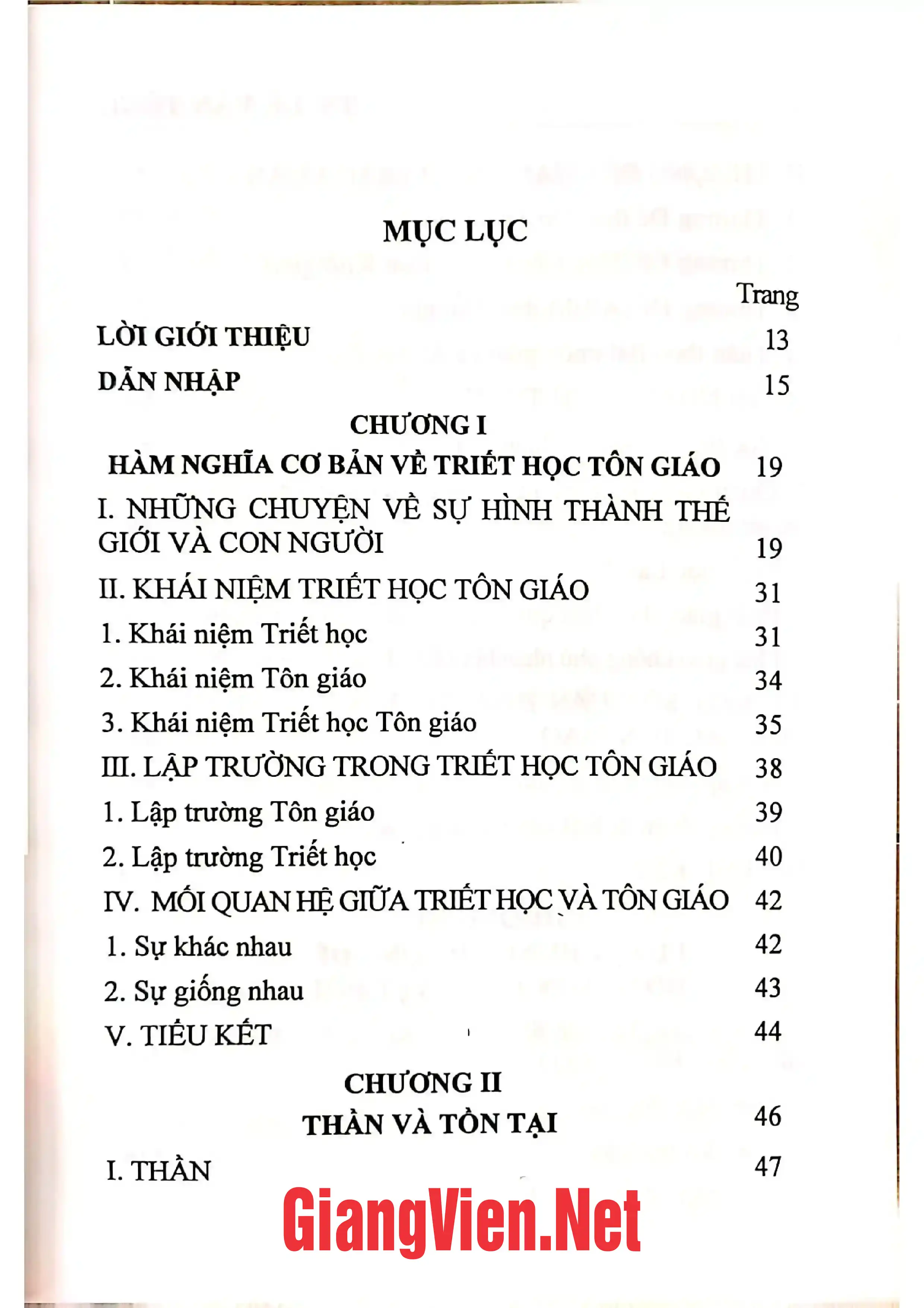Trang bìa chính thức sách Nghiên cứu Triết học tôn giáo