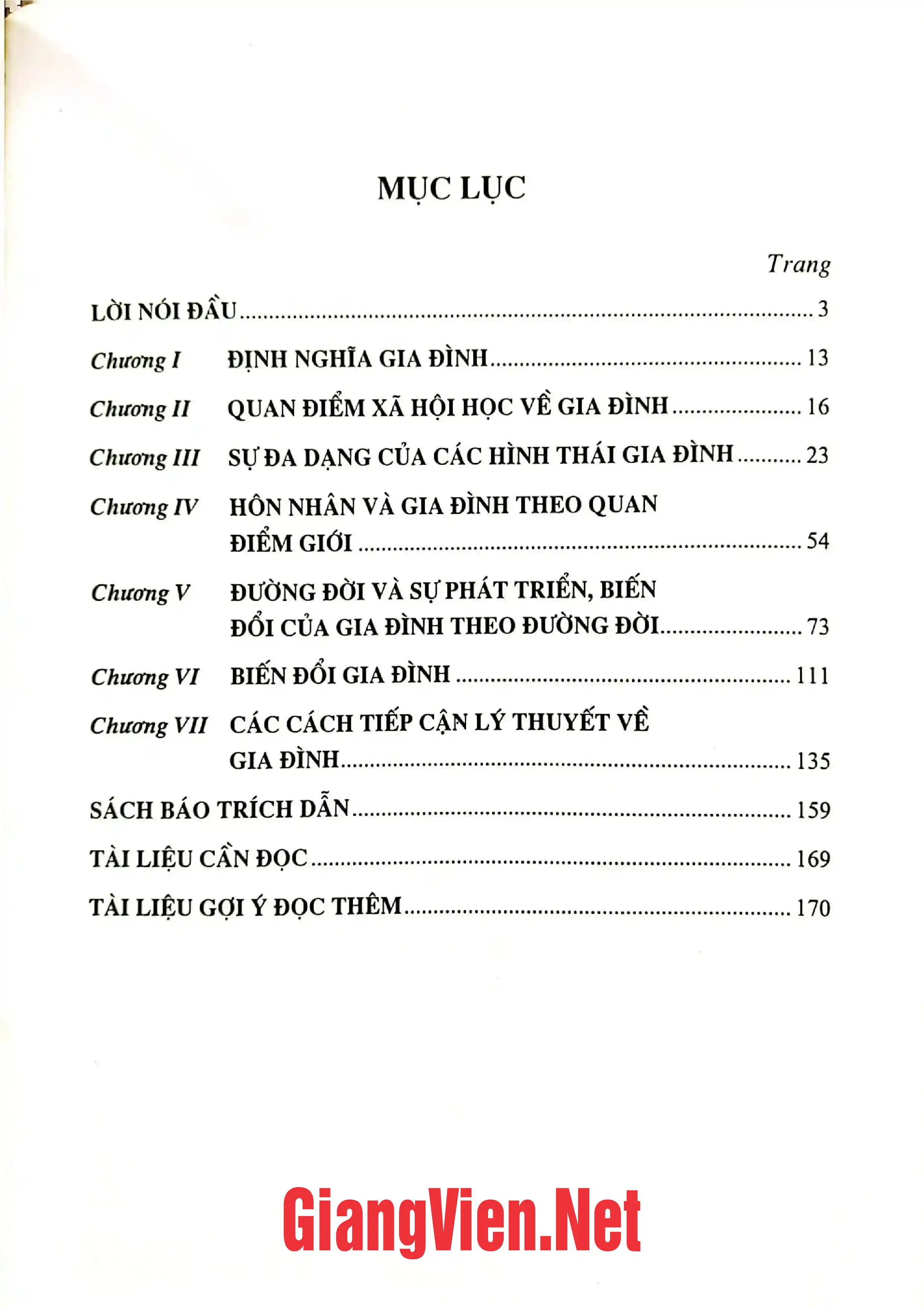 Trang bìa chính thức sách Xã hội học gia đình