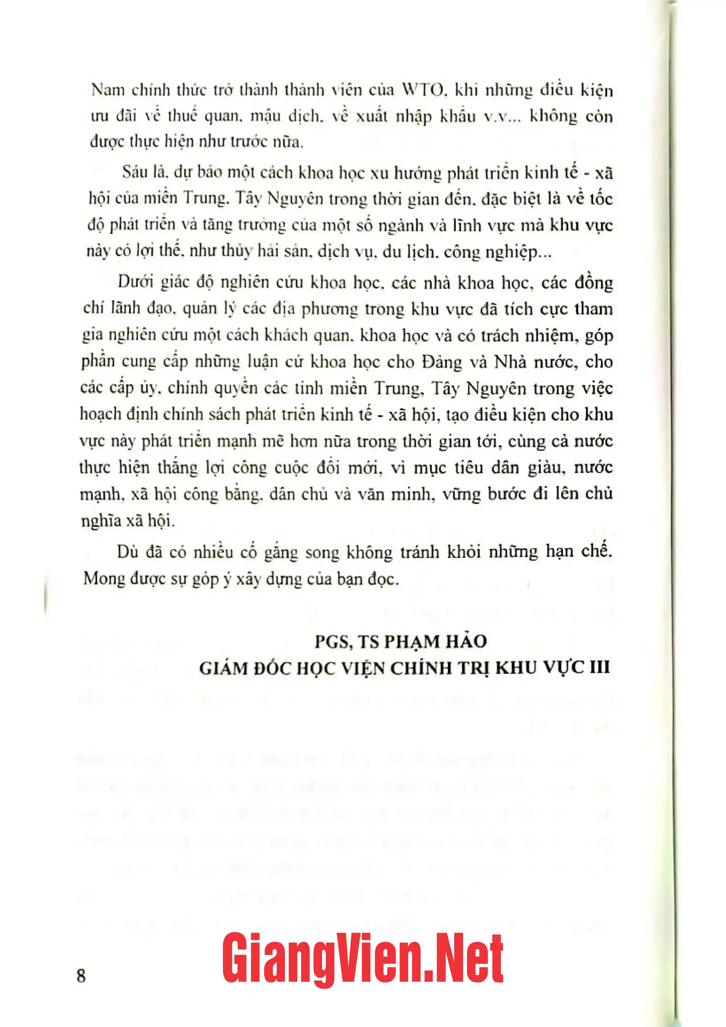 Nội dung mục lục và hình ảnh sách Kinh tế - xã hội các tỉnh miền Trung, Tây Nguyên những năm đầu thế kỷ XXI thực trạng và xu hướng phát triển - Trang 6