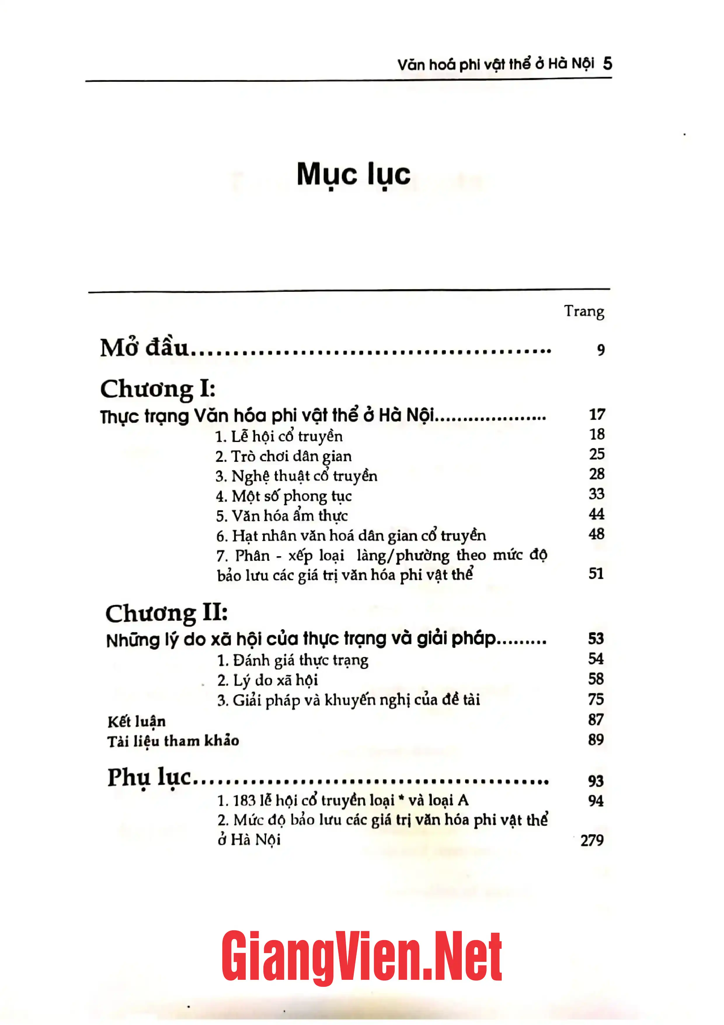 Trang bìa chính thức sách Văn hóa phi vật thể ở Hà Nội