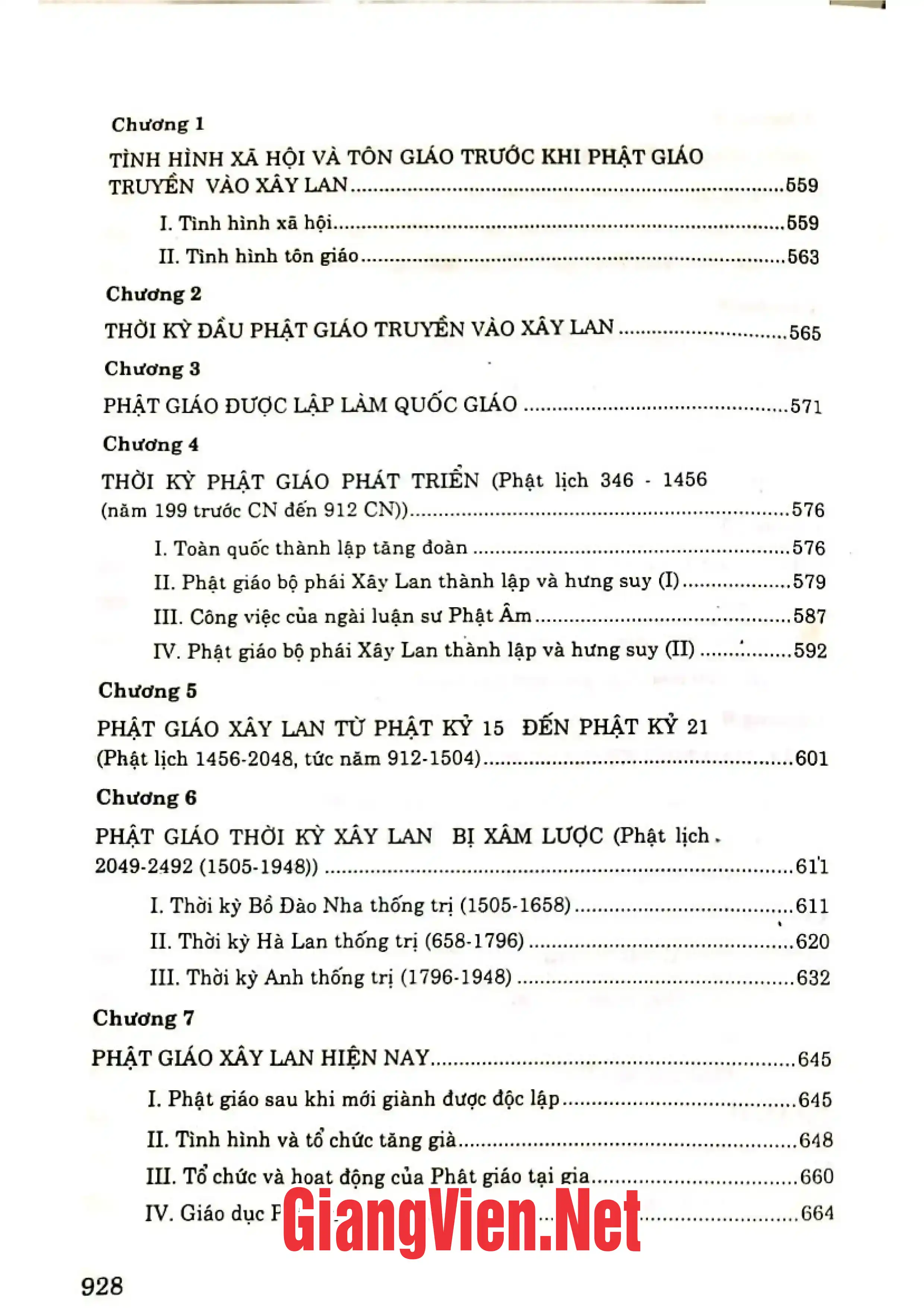 Nội dung mục lục và hình ảnh sách Lịch sử Phật giáo thế giới - Trang 5