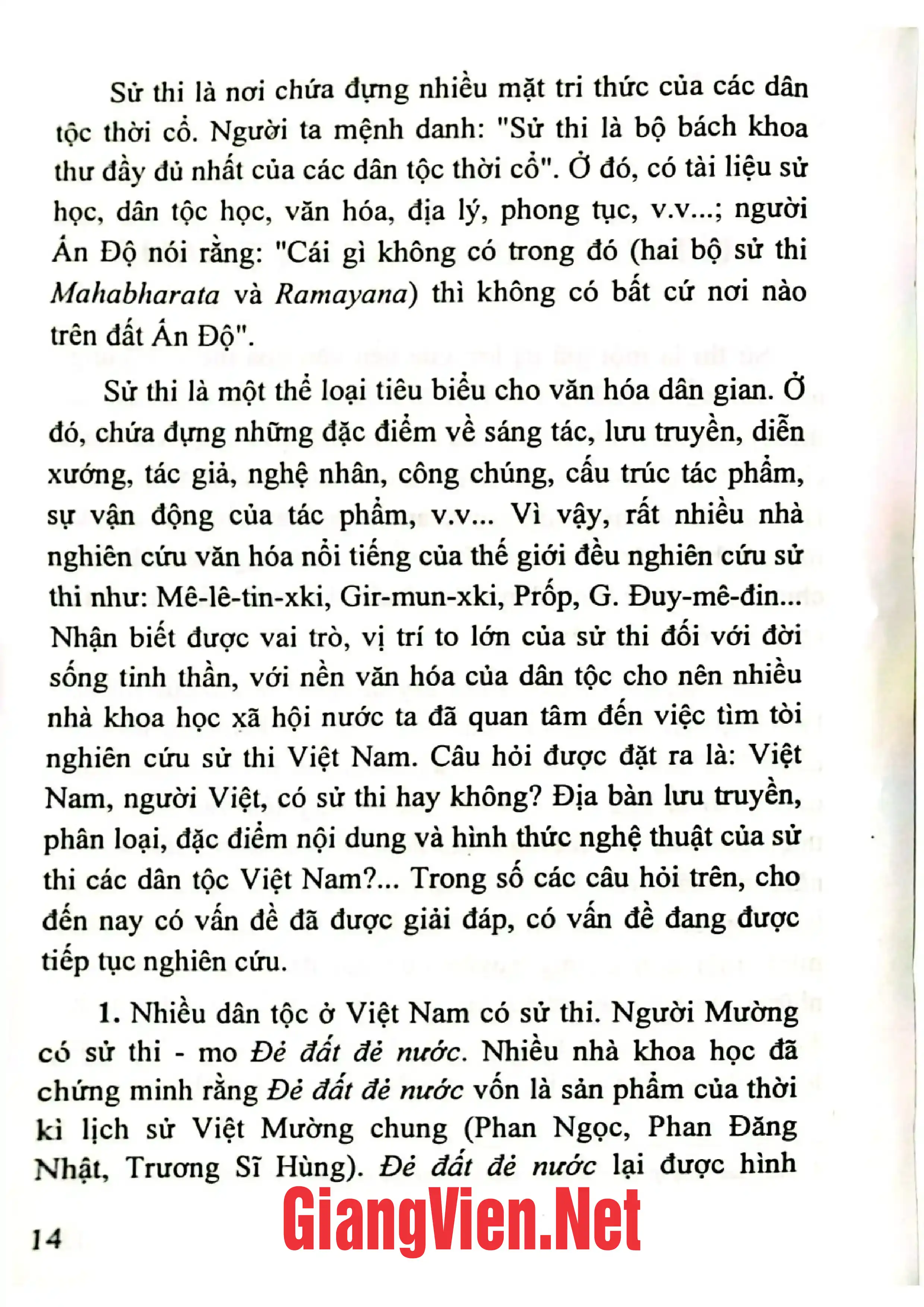 Mục lục chi tiết trang 3 sách Văn hóa dân gian các dân tộc thiểu số những giá trị đặc sắc - Tập 3: Sử thi