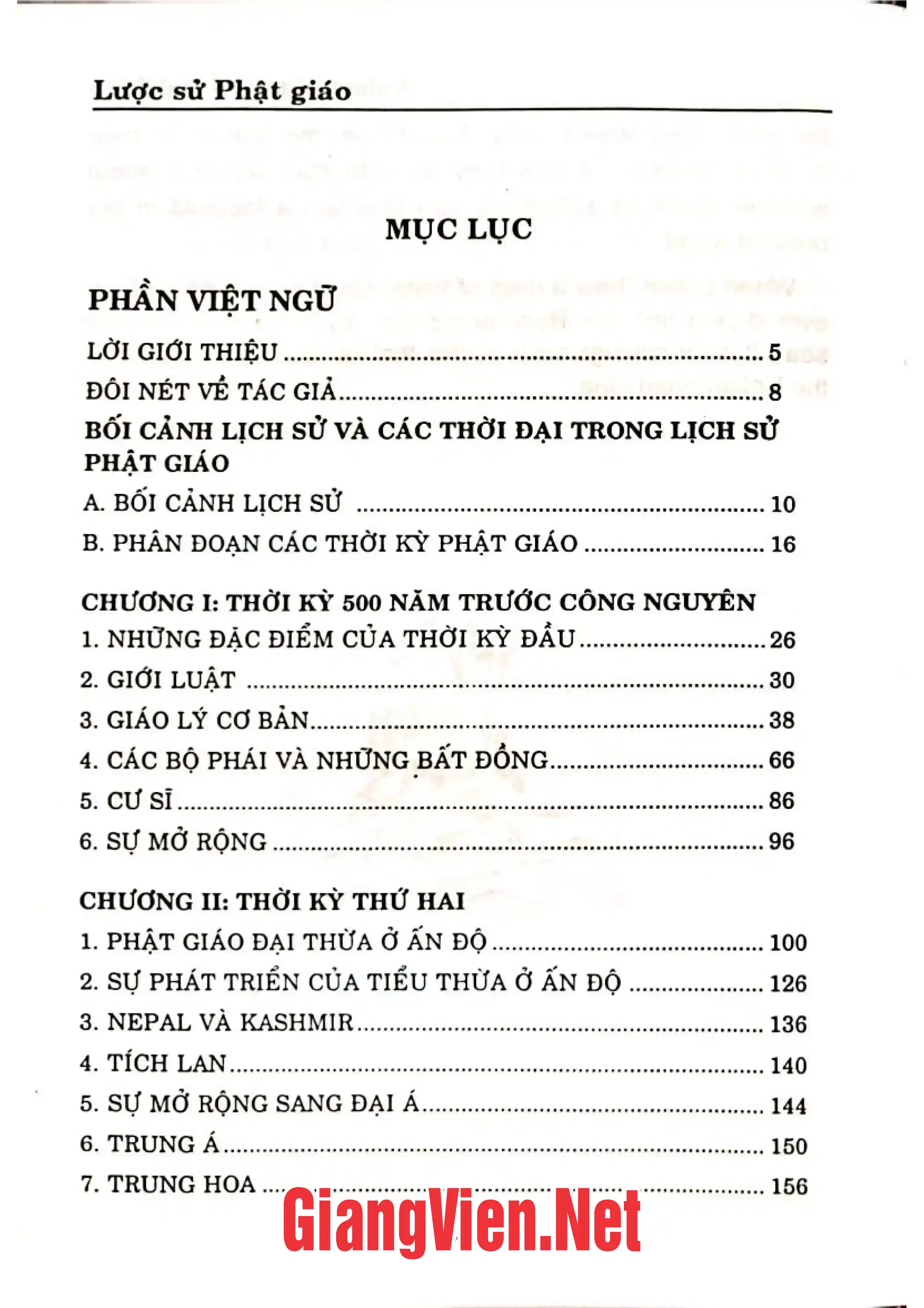 Trang bìa chính thức sách Lược sử Phật giáo, Song ngữ Việt-Anh