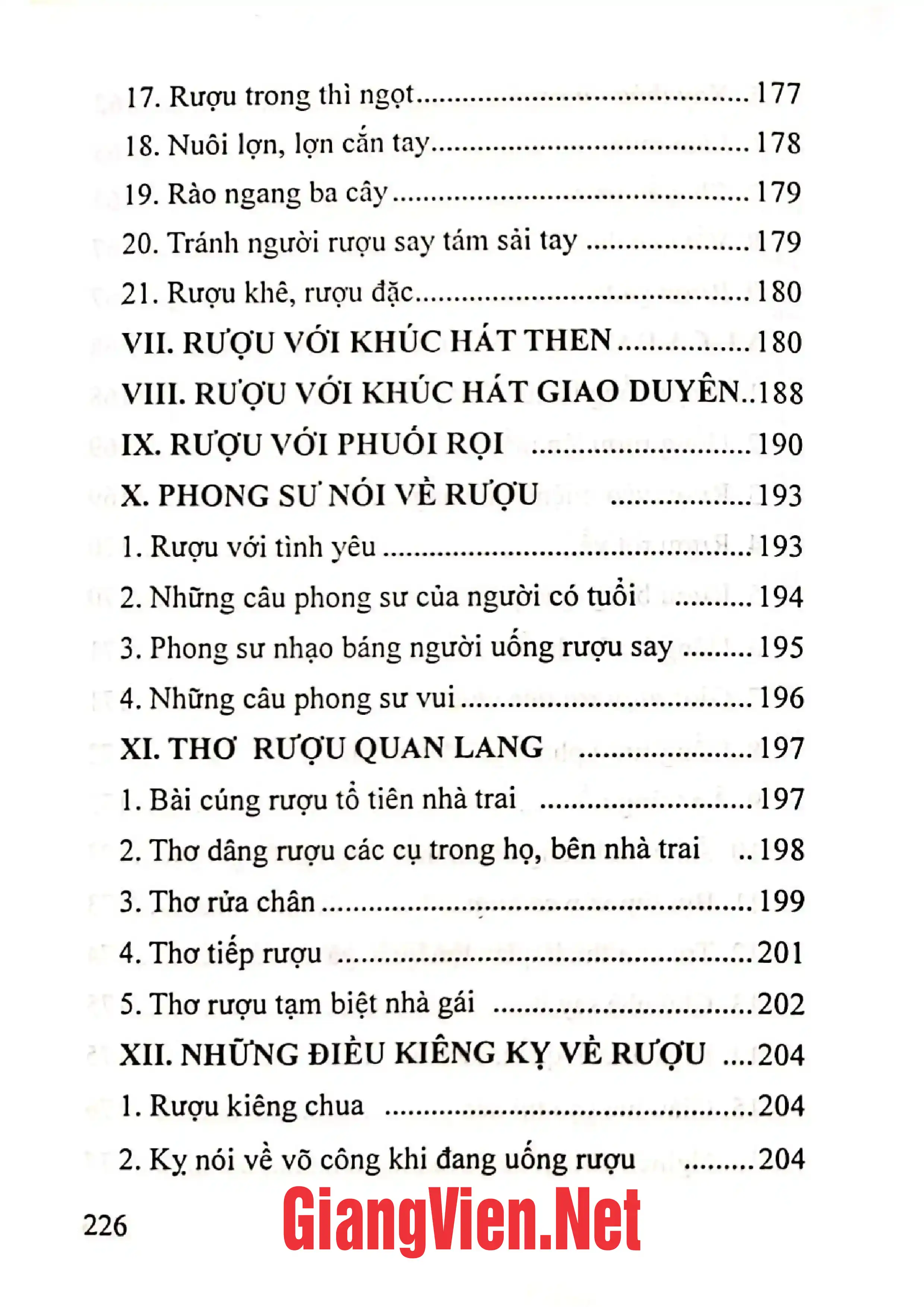 Nội dung mục lục và hình ảnh sách Văn hóa rượu của đồng bào Tày Nùng - Trang 5