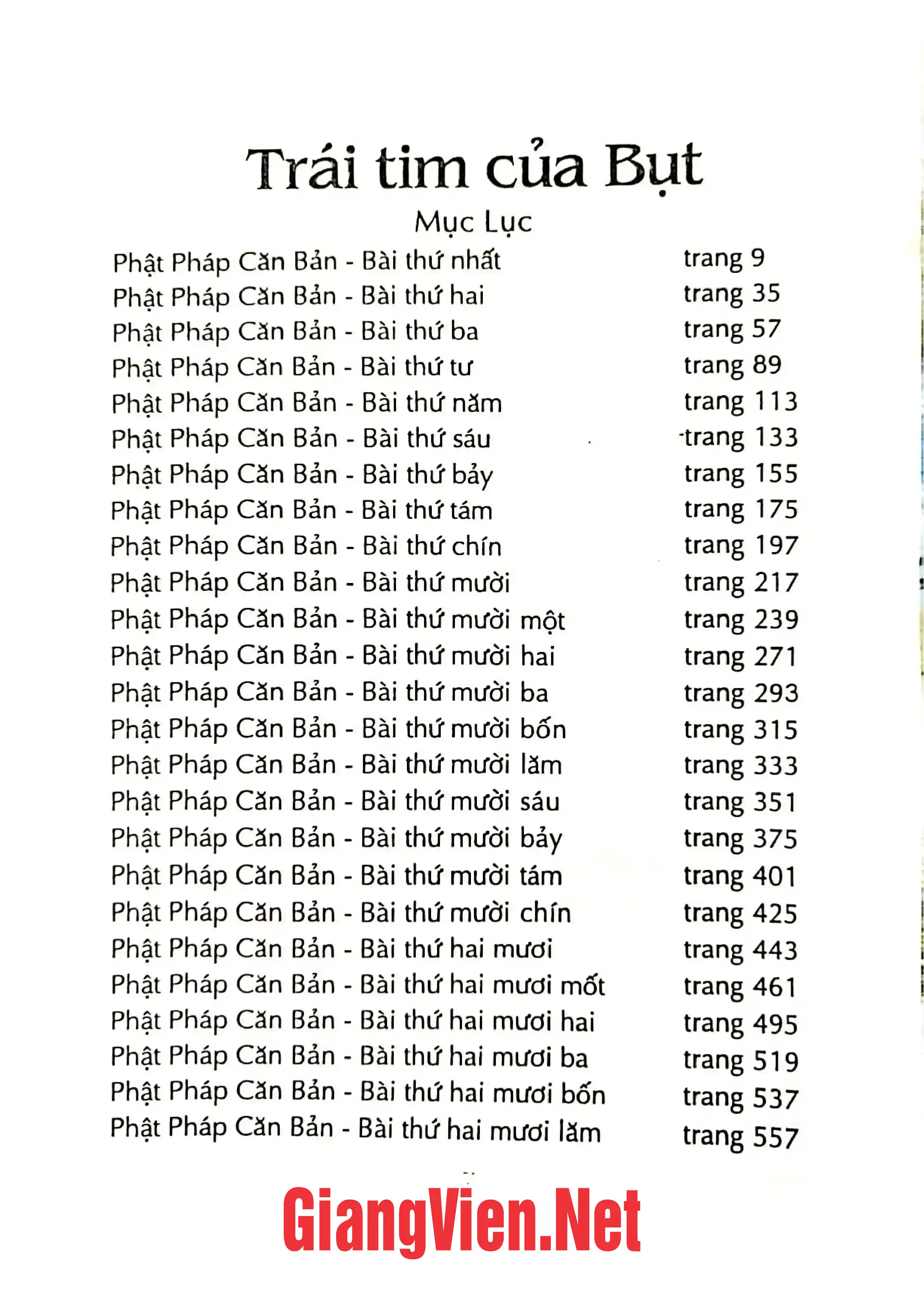 Trang bìa chính thức sách Trái tim của Bụt