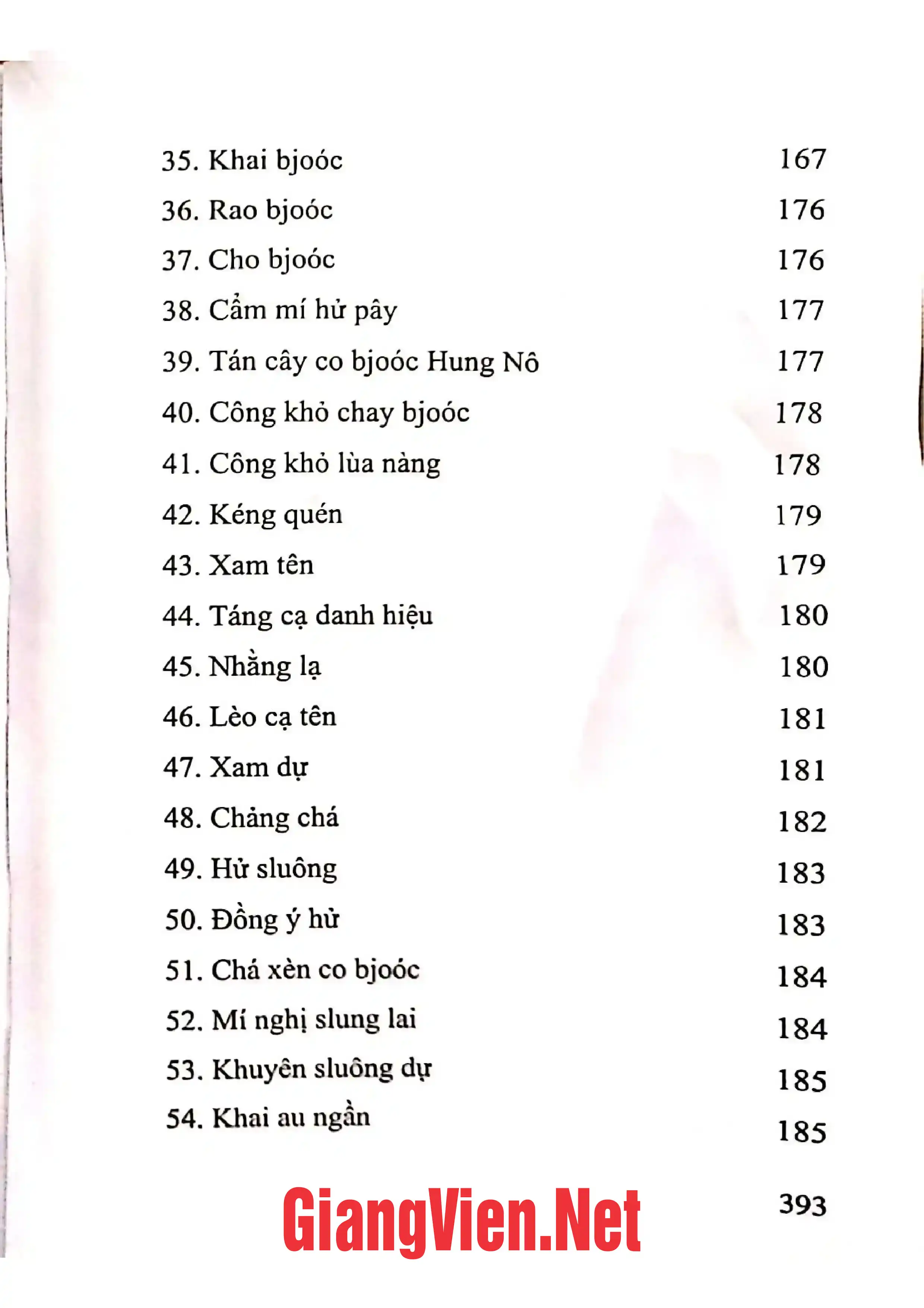 Ảnh minh họa nội dung cuốn sách: Khỏa quan những bài lượn trong nghi lễ cấp sắc, thăng sắc, của người Tày Lạng Sơn Quyển 1