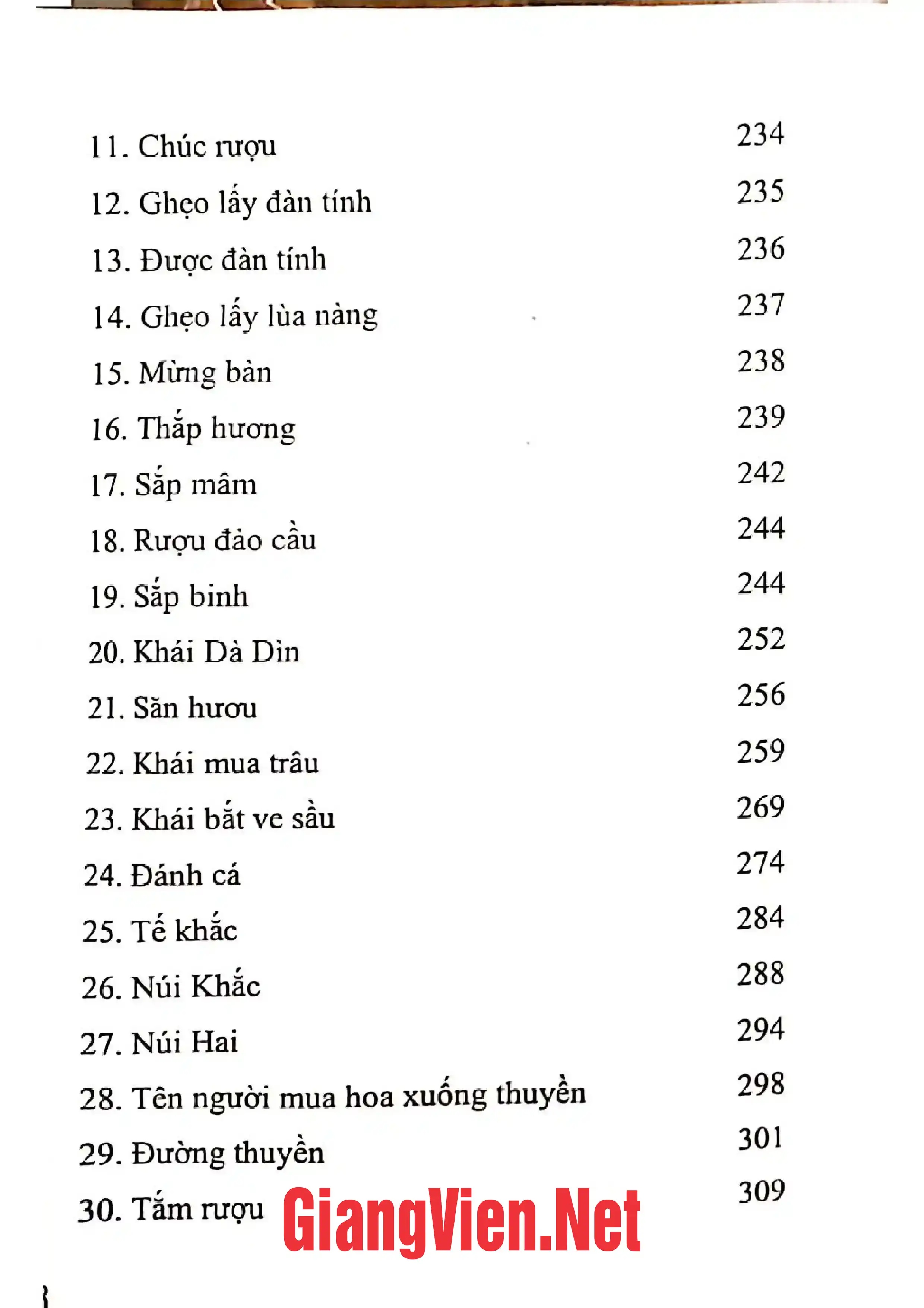 Ảnh minh họa nội dung cuốn sách: Khỏa quan những bài lượn trong nghi lễ cấp sắc, thăng sắc, của người Tày Lạng Sơn Quyển 1