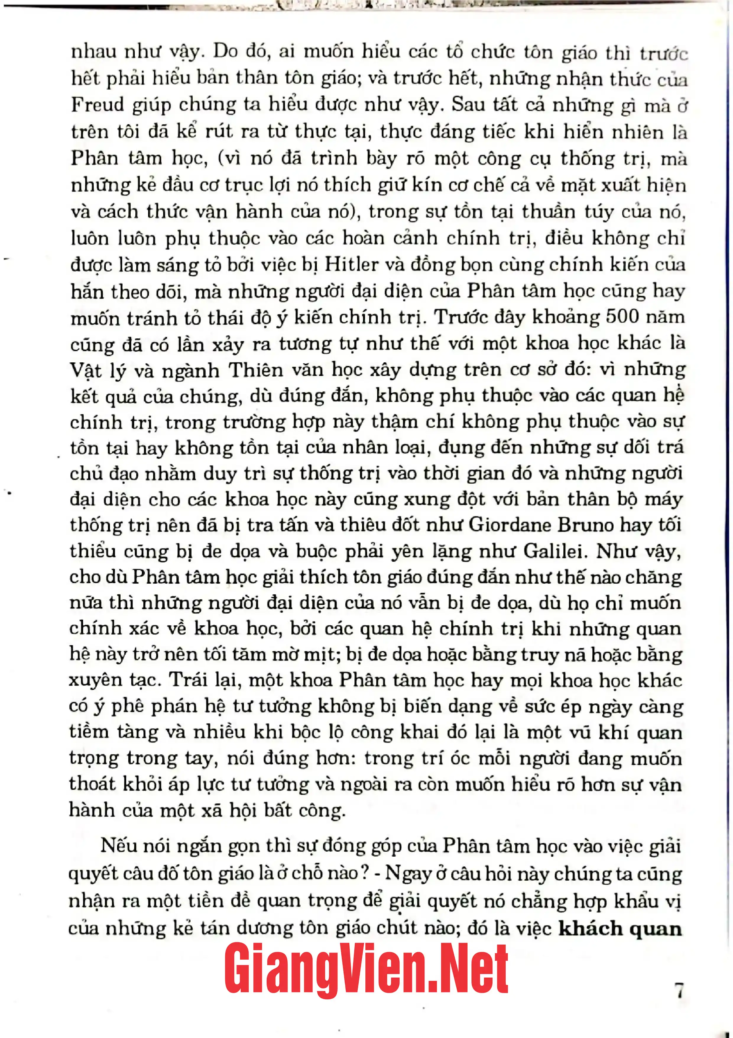 Ảnh minh họa nội dung cuốn sách: Luận văn viết về Phân tâm học Tôn giáo
