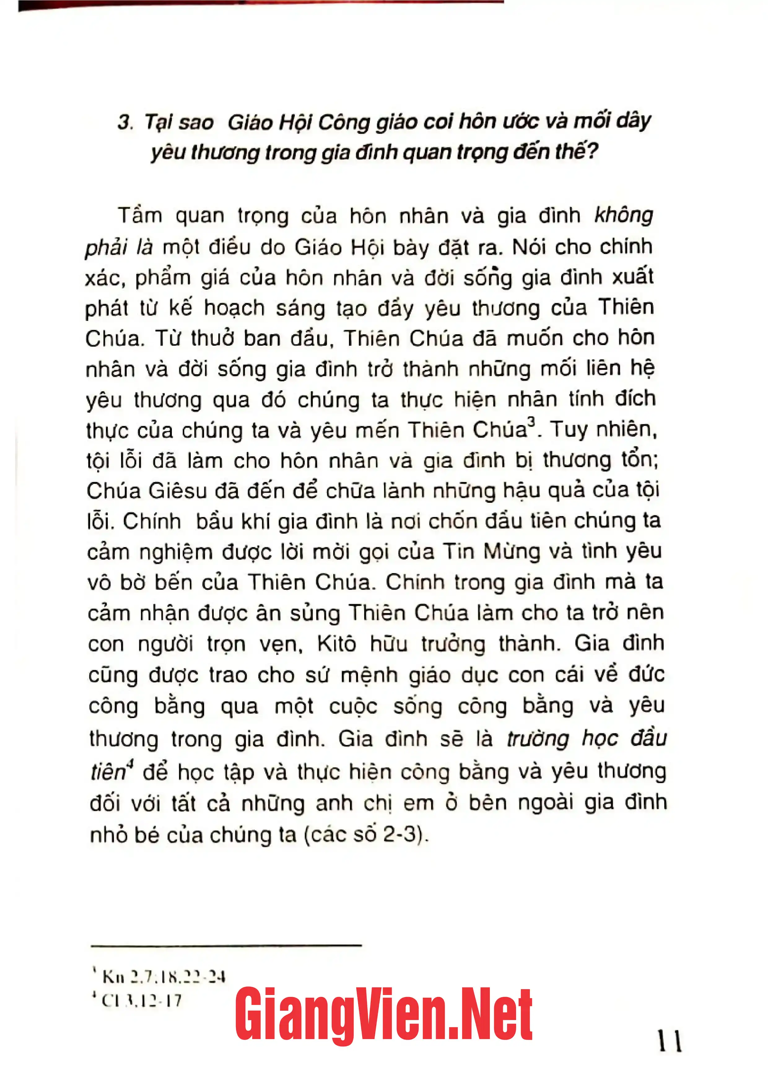 Mục lục chi tiết trang 2 sách Hướng dẫn và học hỏi Tông huấn Familiaris Consortio