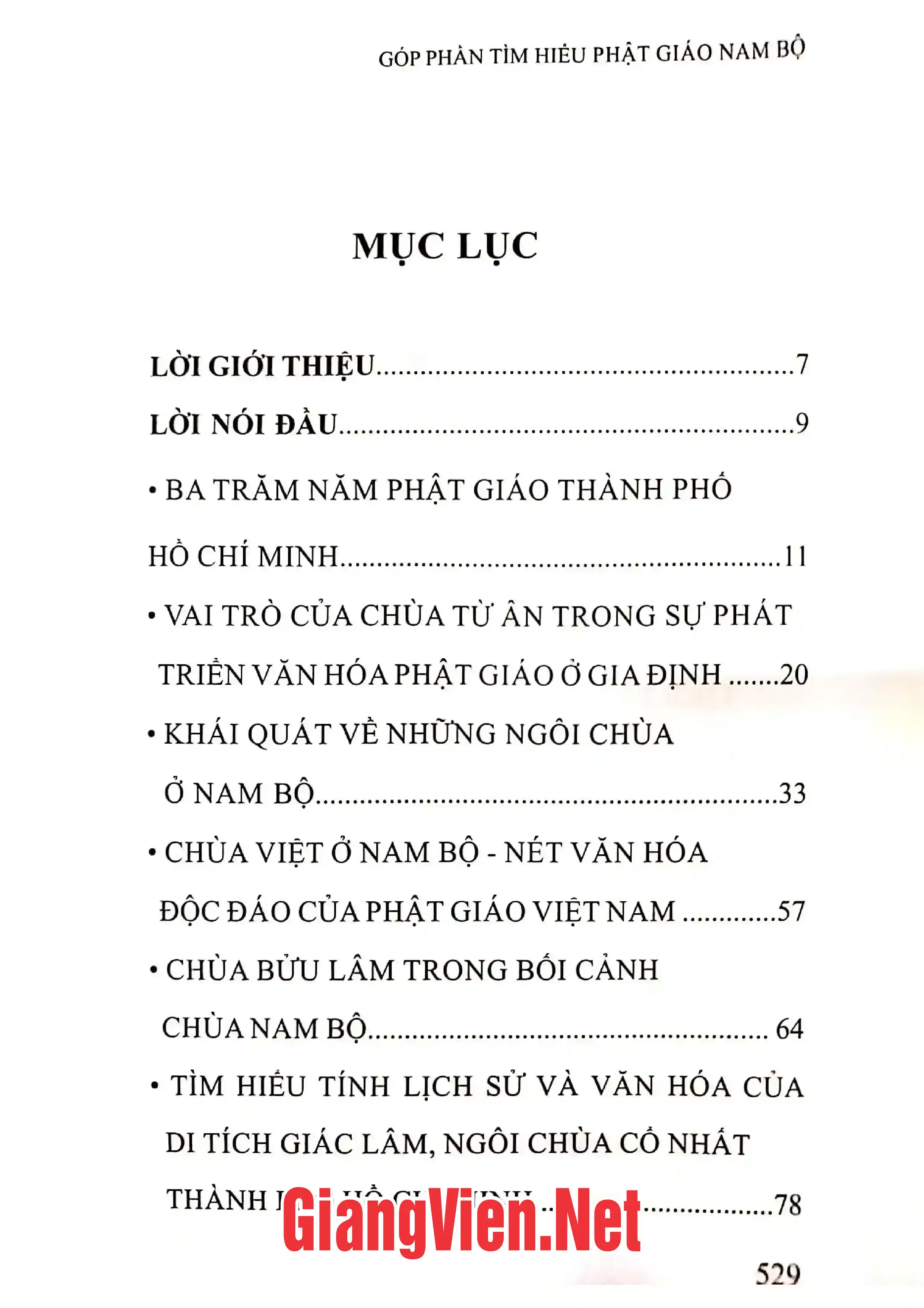 Trang bìa chính thức sách Góp phần tìm hiểu Phật giáo Nam bộ