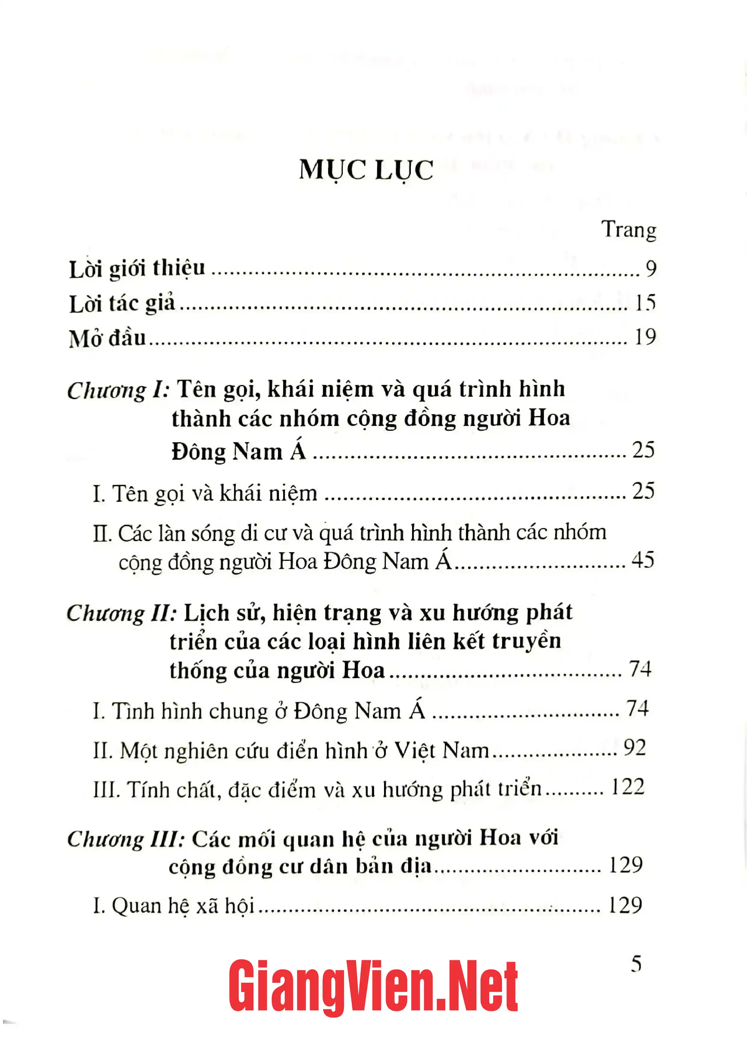 Trang bìa chính thức sách Người Hoa Việt Nam và Đông Nam á. Hình ảnh hôm qua và vị thế hôm nay