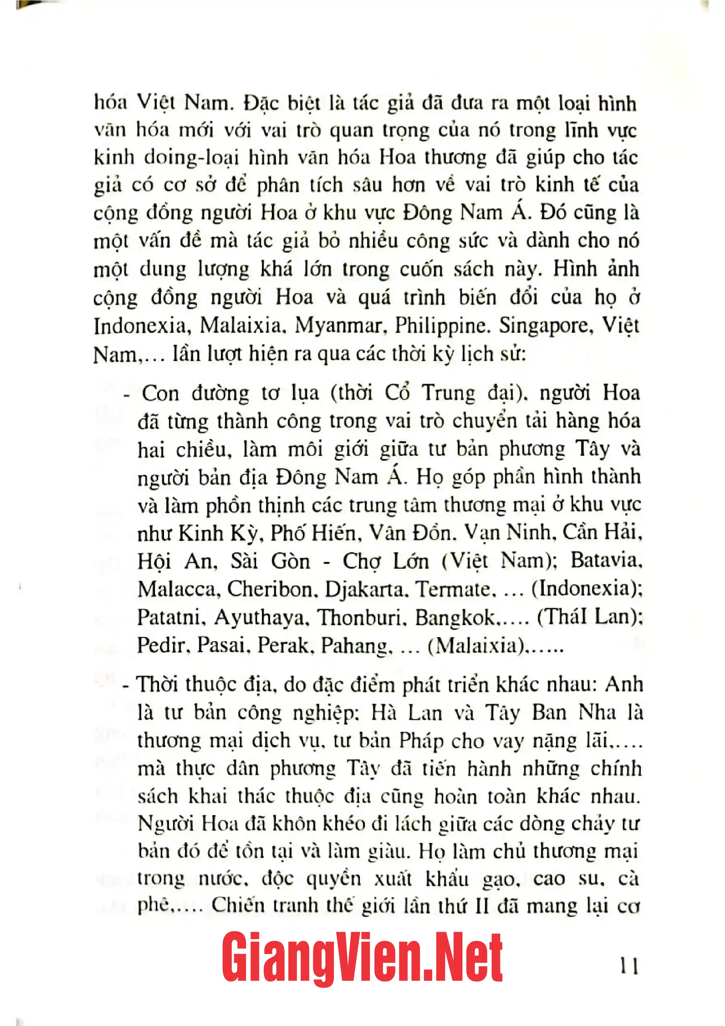 Nội dung mục lục và hình ảnh sách Người Hoa Việt Nam và Đông Nam á. Hình ảnh hôm qua và vị thế hôm nay - Trang 5