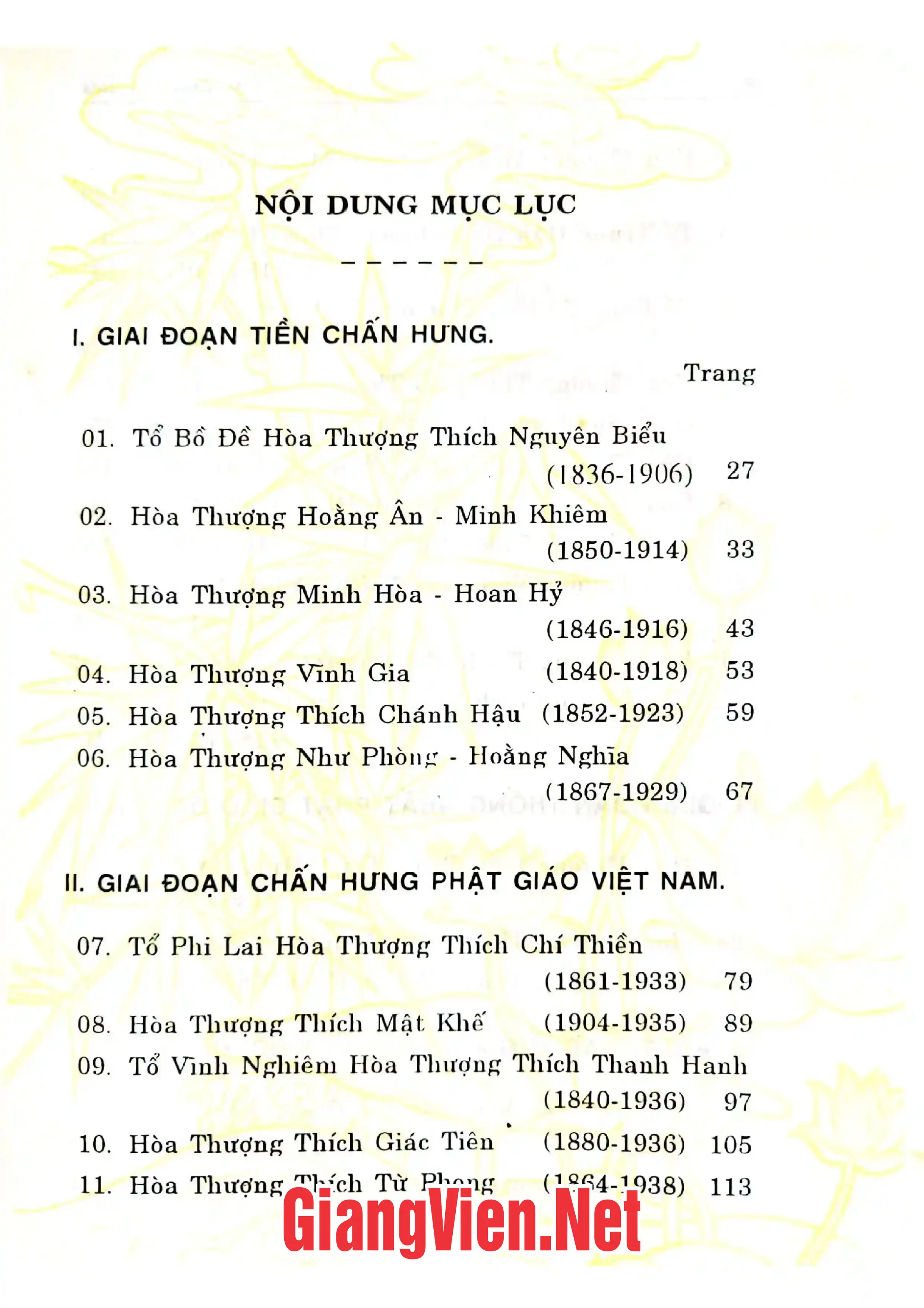 Trang bìa chính thức sách Tiểu sử danh tăng Việt Nam, tập I
