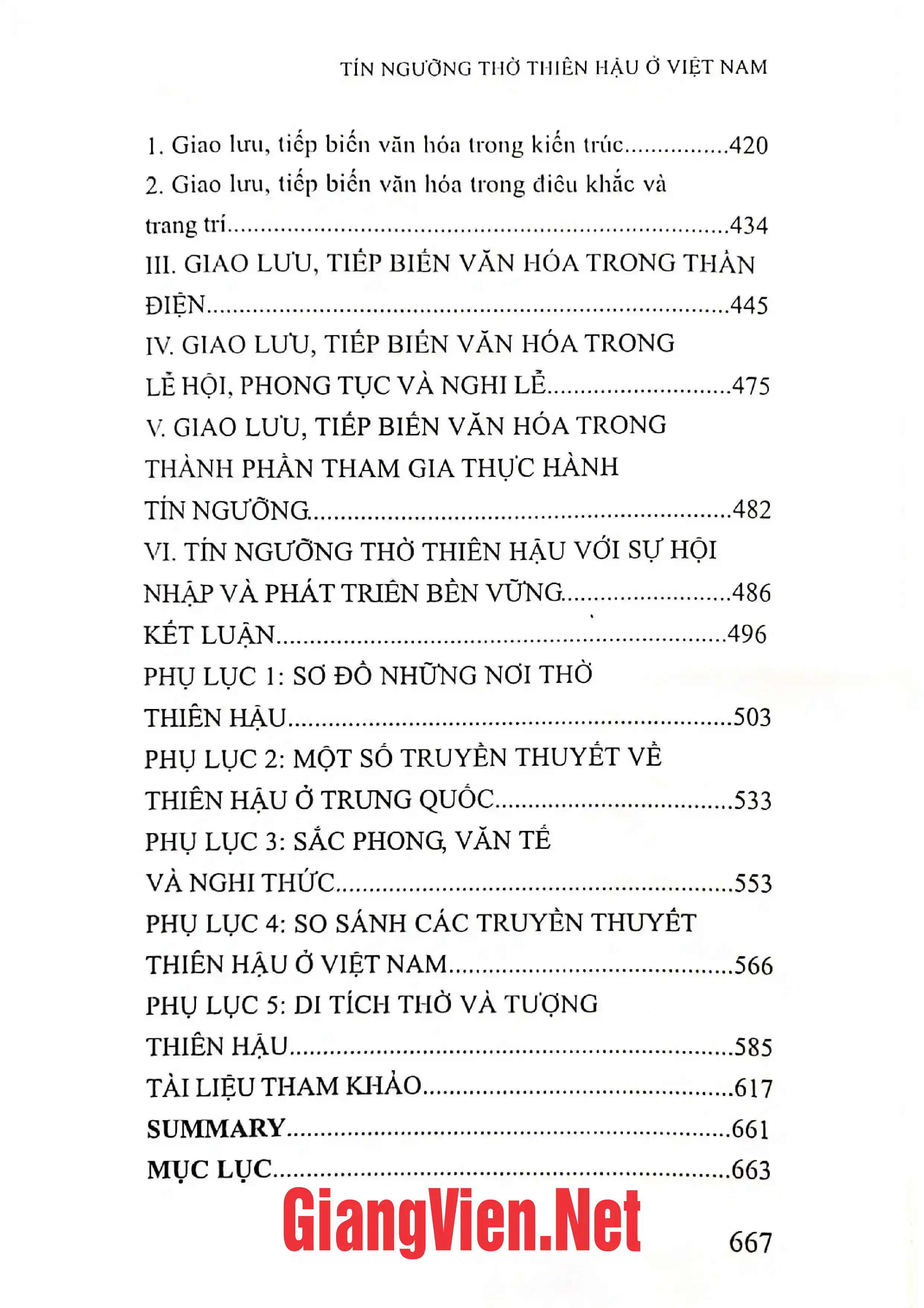 Nội dung trang phụ bản giới thiệu sách Tín ngưỡng thờ Thiên Hậu ở Việt Nam