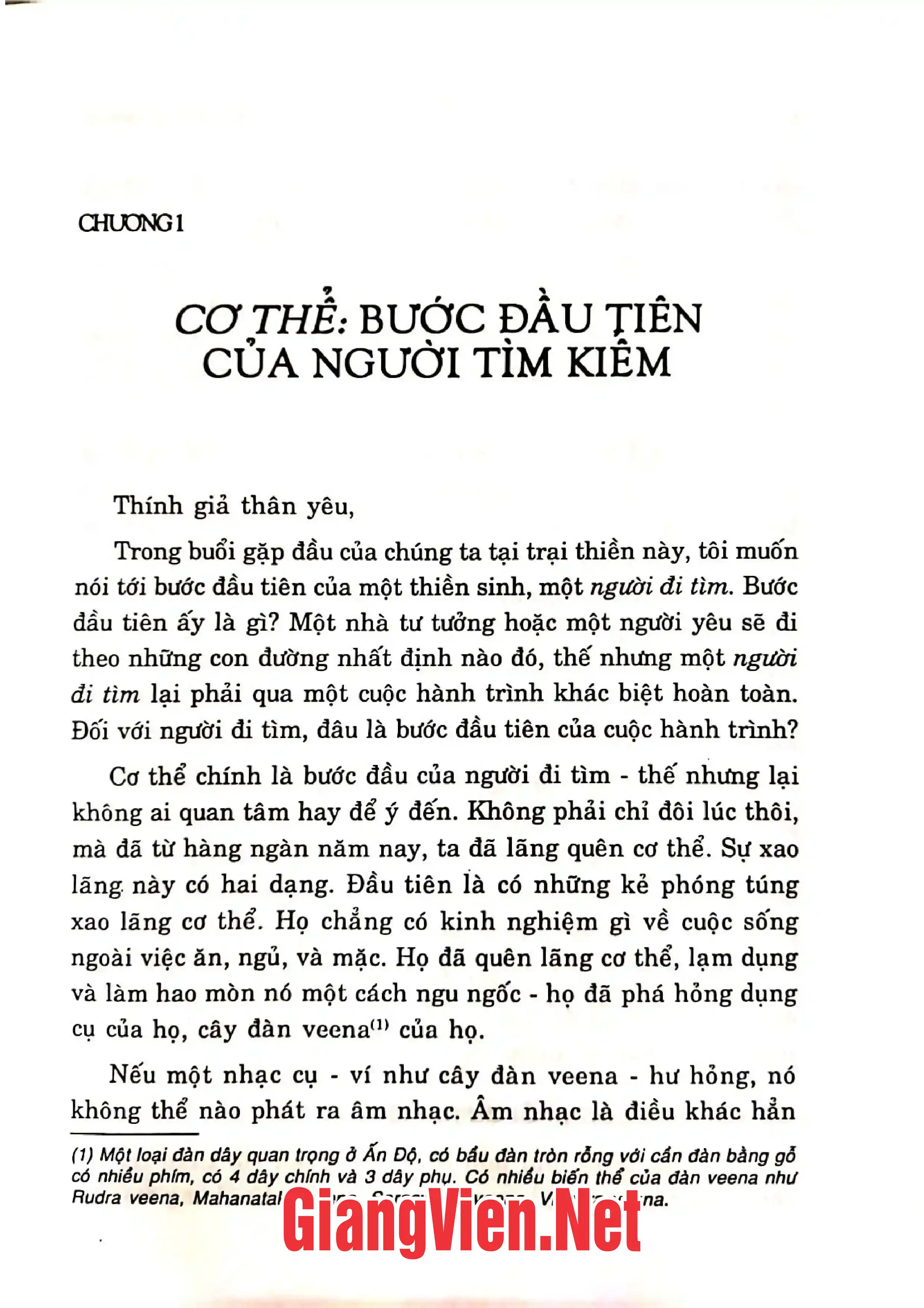 Mục lục chi tiết trang 1 sách Thiền và nghệ thuật đối diện cuộc đời hành trình nội tại
