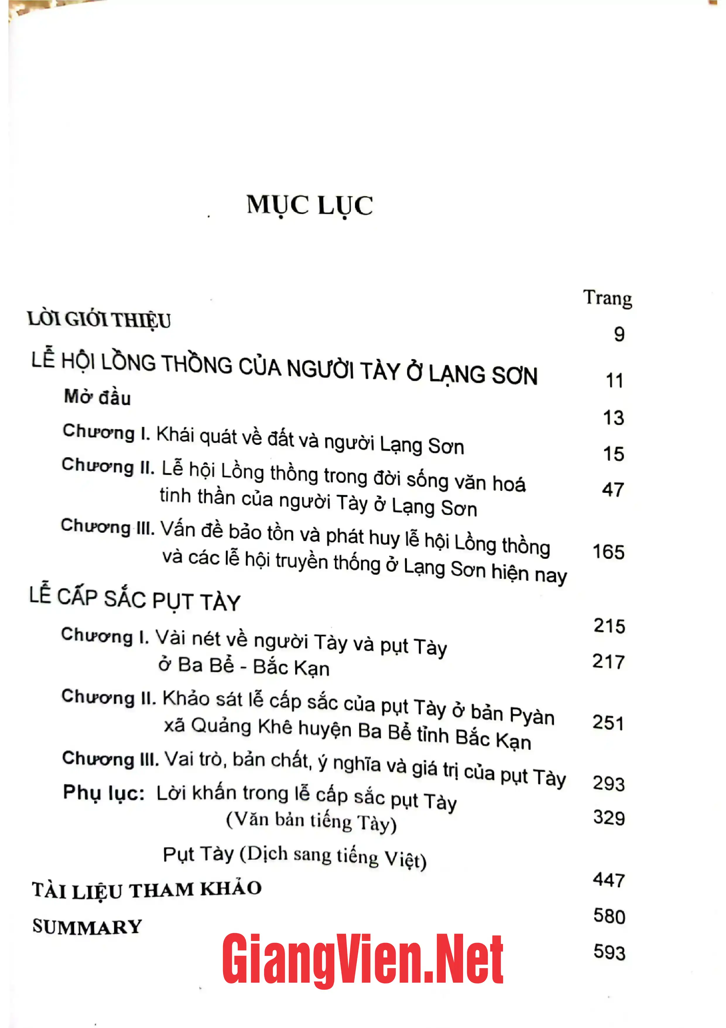 Trang bìa chính thức sách Lễ hội dân gian dân tộc Tày
