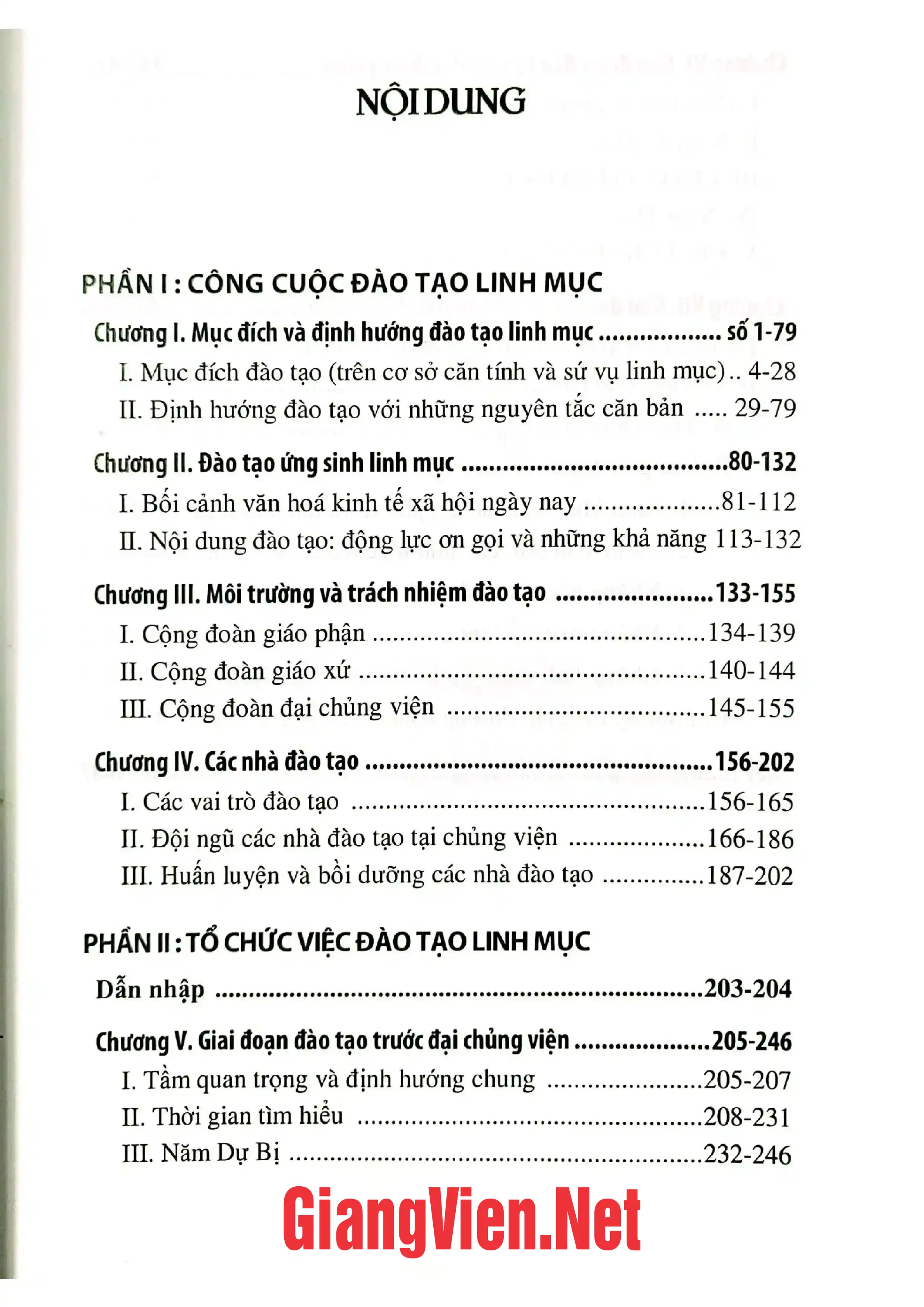 Trang bìa chính thức sách Đào tạo linh mục định hướng và chỉ dẫn