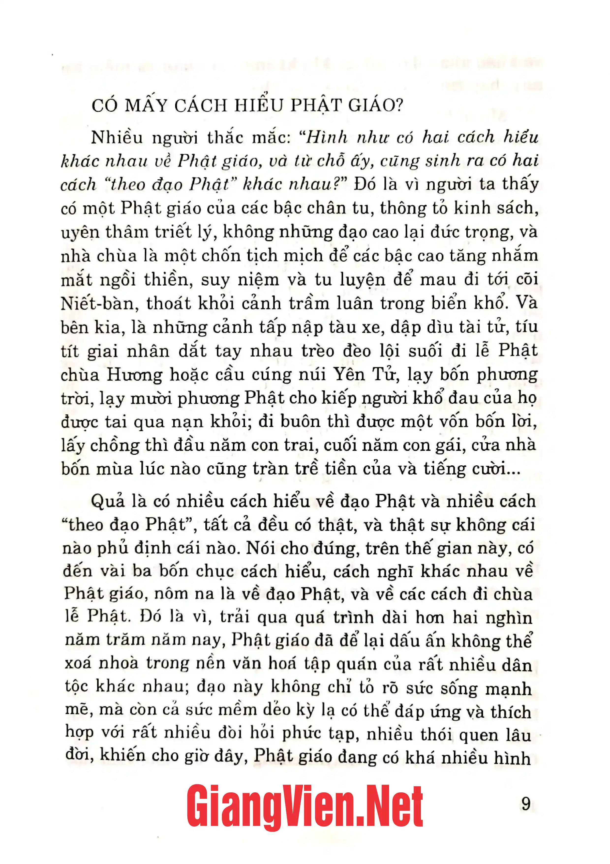 Ảnh minh họa nội dung cuốn sách: Các tôn giáo trên thế giới và Việt Nam tập I: Phật giáo, Nho giáo, Đạo giáo