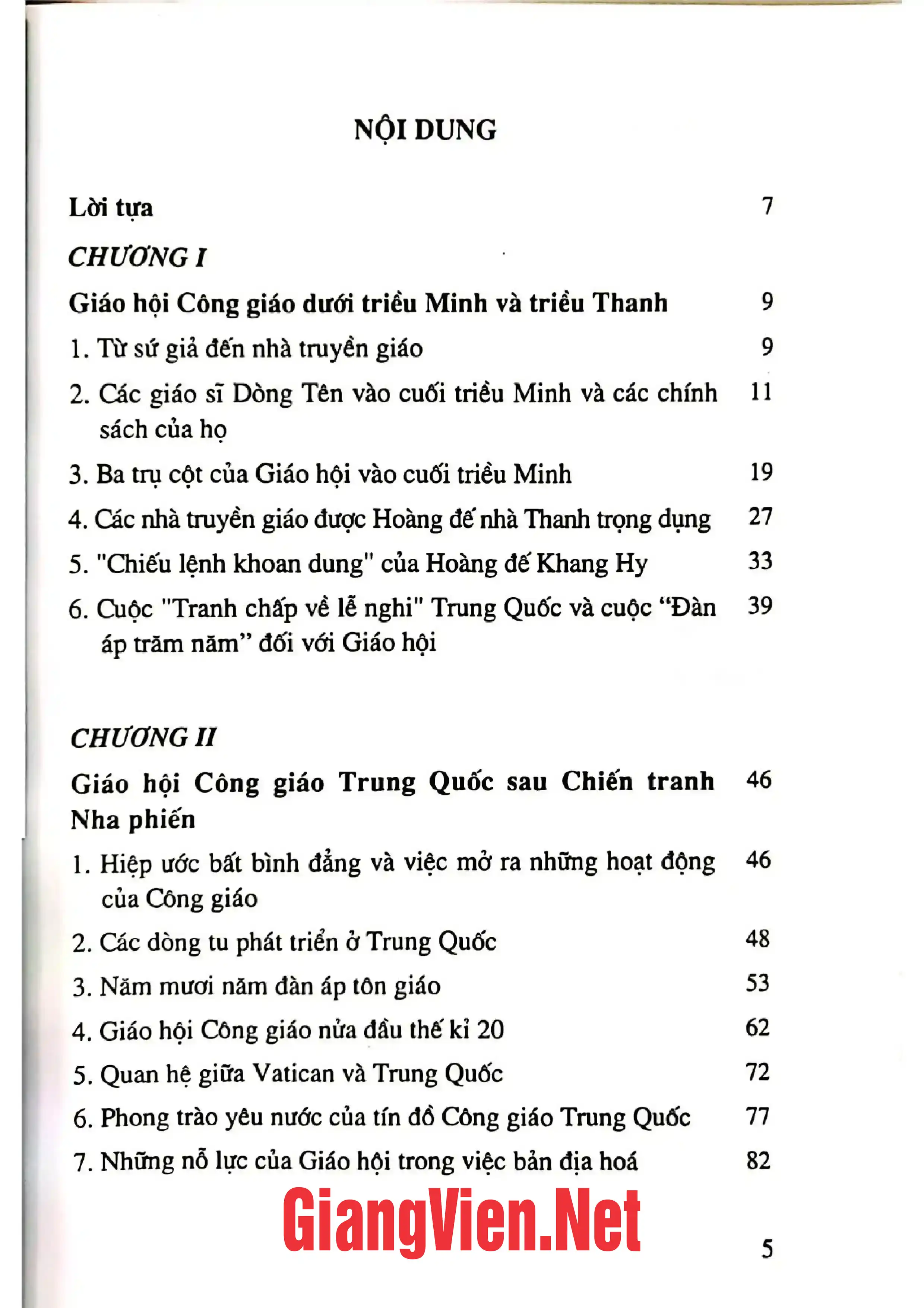 Ảnh minh họa nội dung cuốn sách: Giáo hội Công giáo Trung Quốc