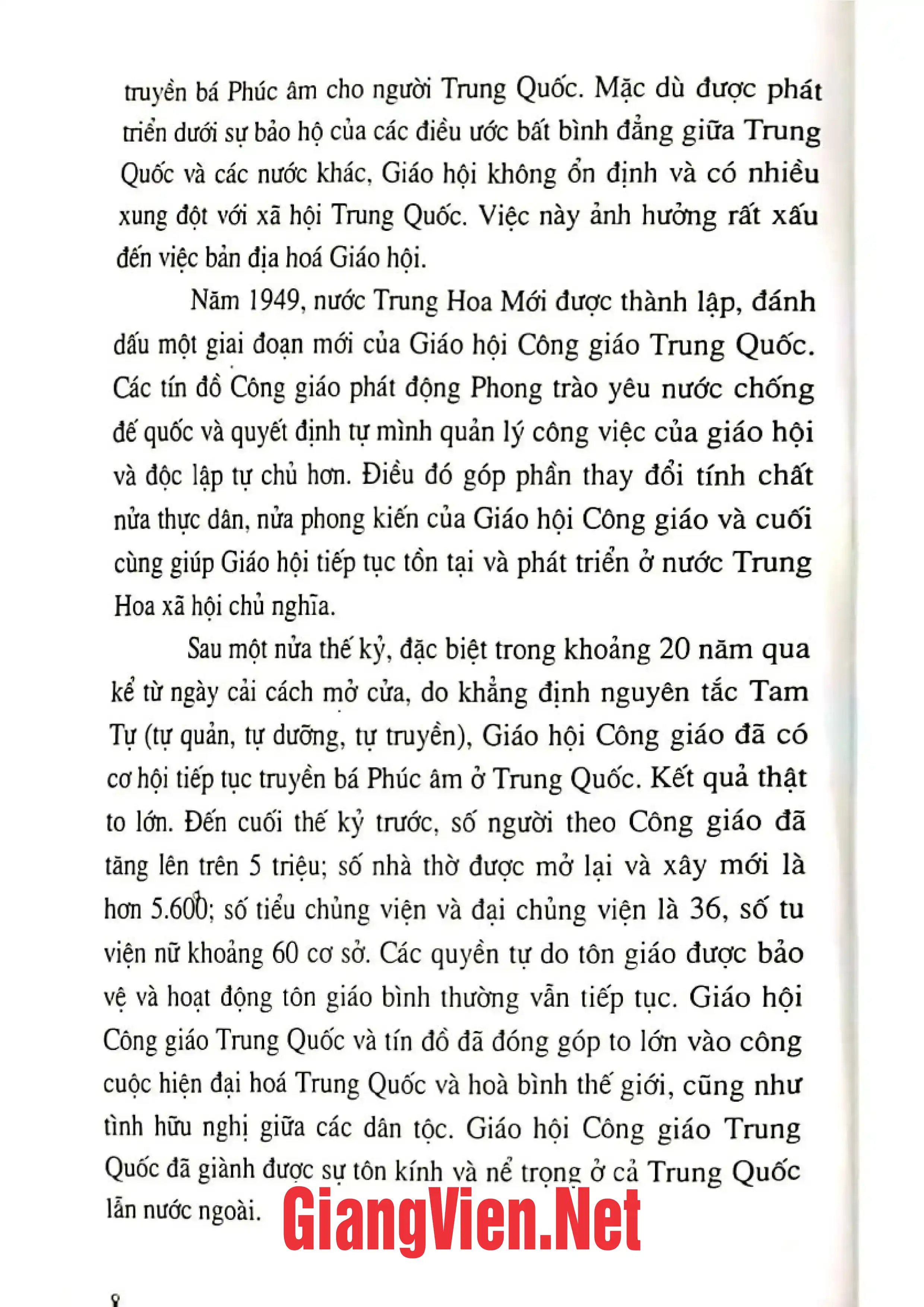 Ảnh minh họa nội dung cuốn sách: Giáo hội Công giáo Trung Quốc