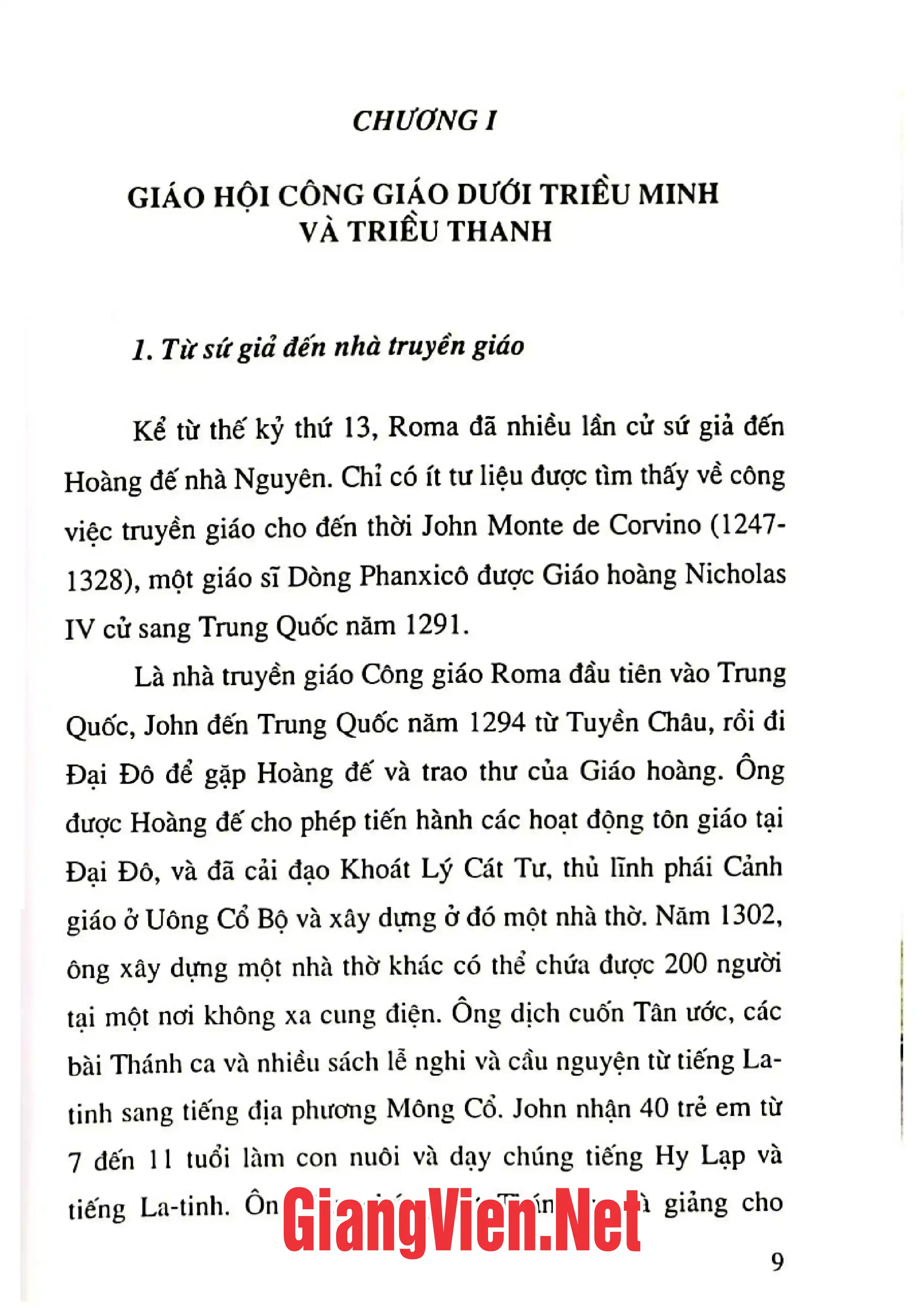 Ảnh minh họa nội dung cuốn sách: Giáo hội Công giáo Trung Quốc