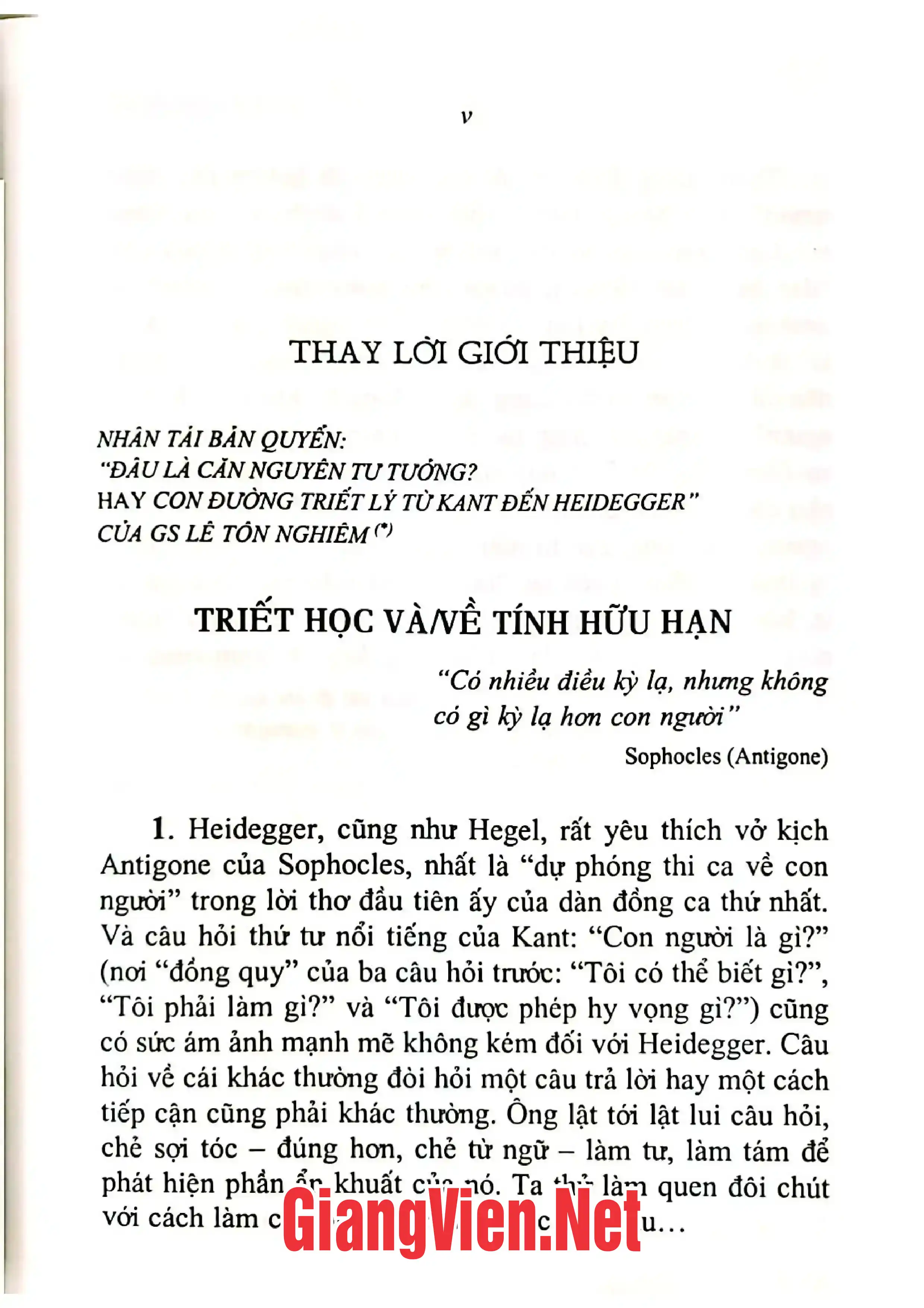 Mục lục chi tiết trang 2 sách Đâu là căn nguyên tư tưởng hay con đường triết lý tử Kant đến Heidegger