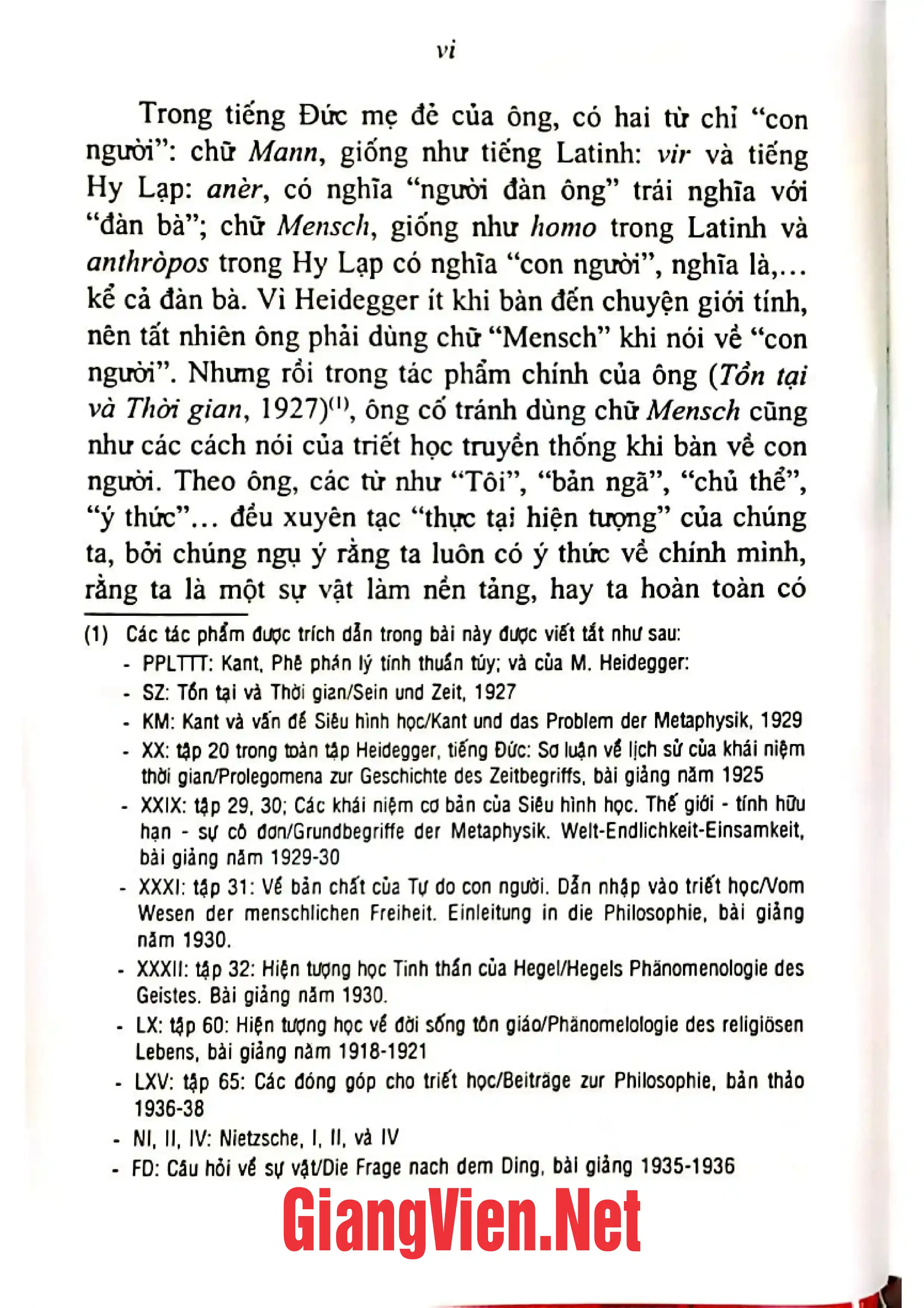 Mục lục chi tiết trang 3 sách Đâu là căn nguyên tư tưởng hay con đường triết lý tử Kant đến Heidegger